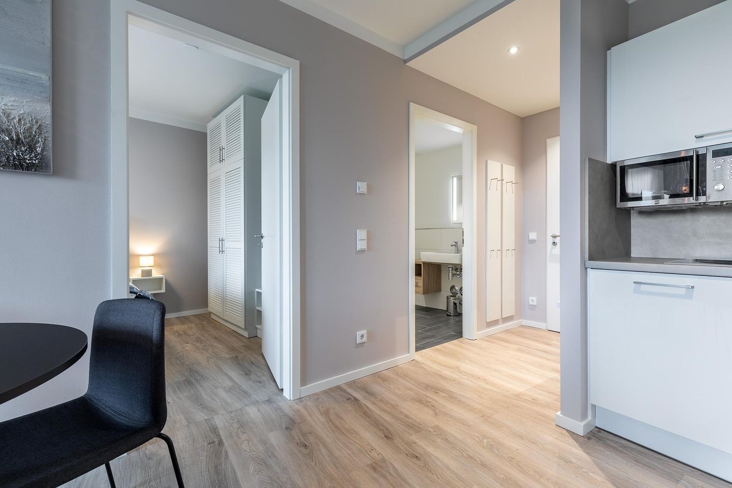 Godewindpark Travemünde Godewindpark Travemünde 3-08 Travemünde - Wohn-Essbereich mit Zugang zum Schlaf- und Badezimmer