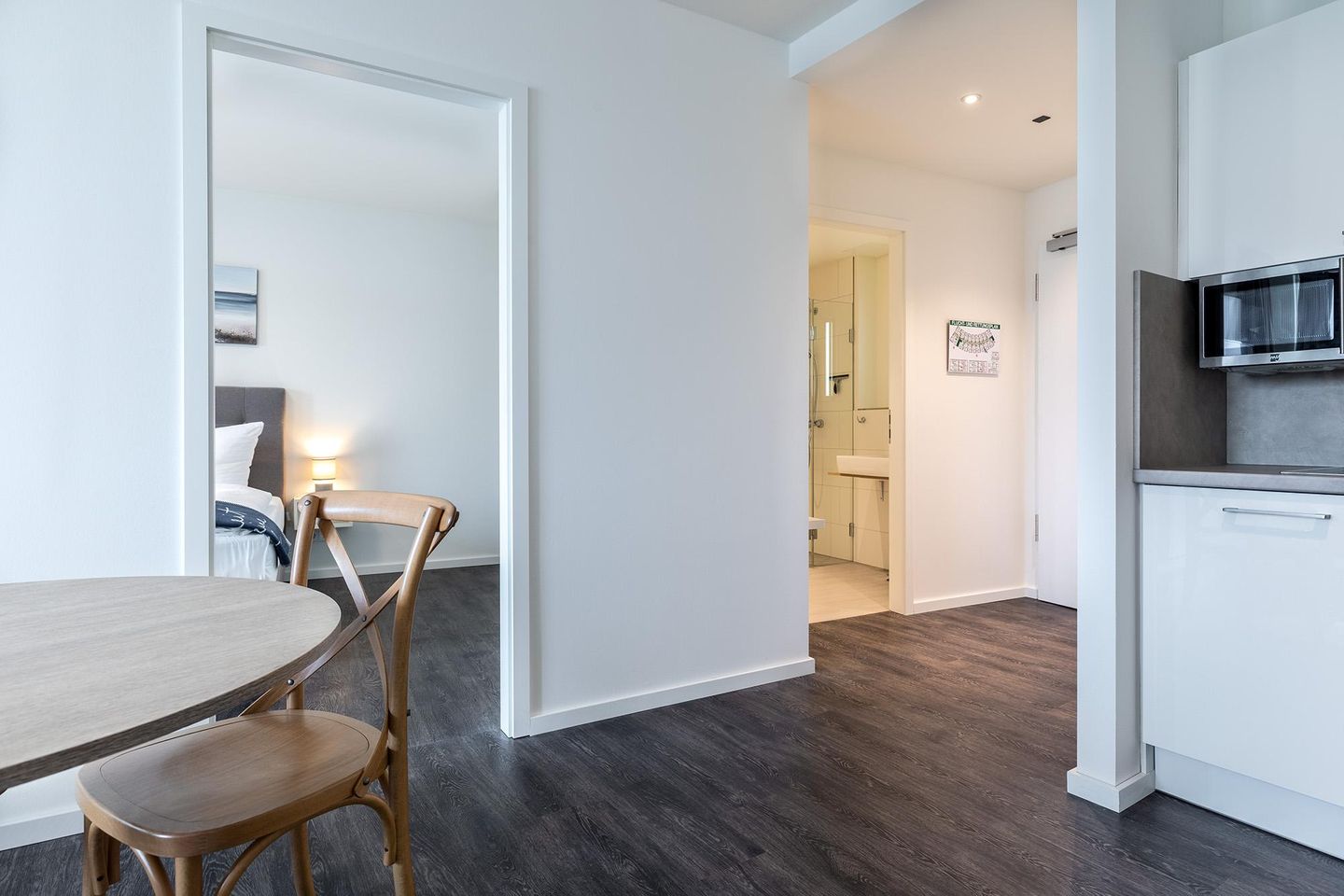 Godewindpark Travemünde Godewindpark Travemünde 3-13 Travemünde - Wohn-Essbereich mit Zugang zum Schlaf- und Badezimmer