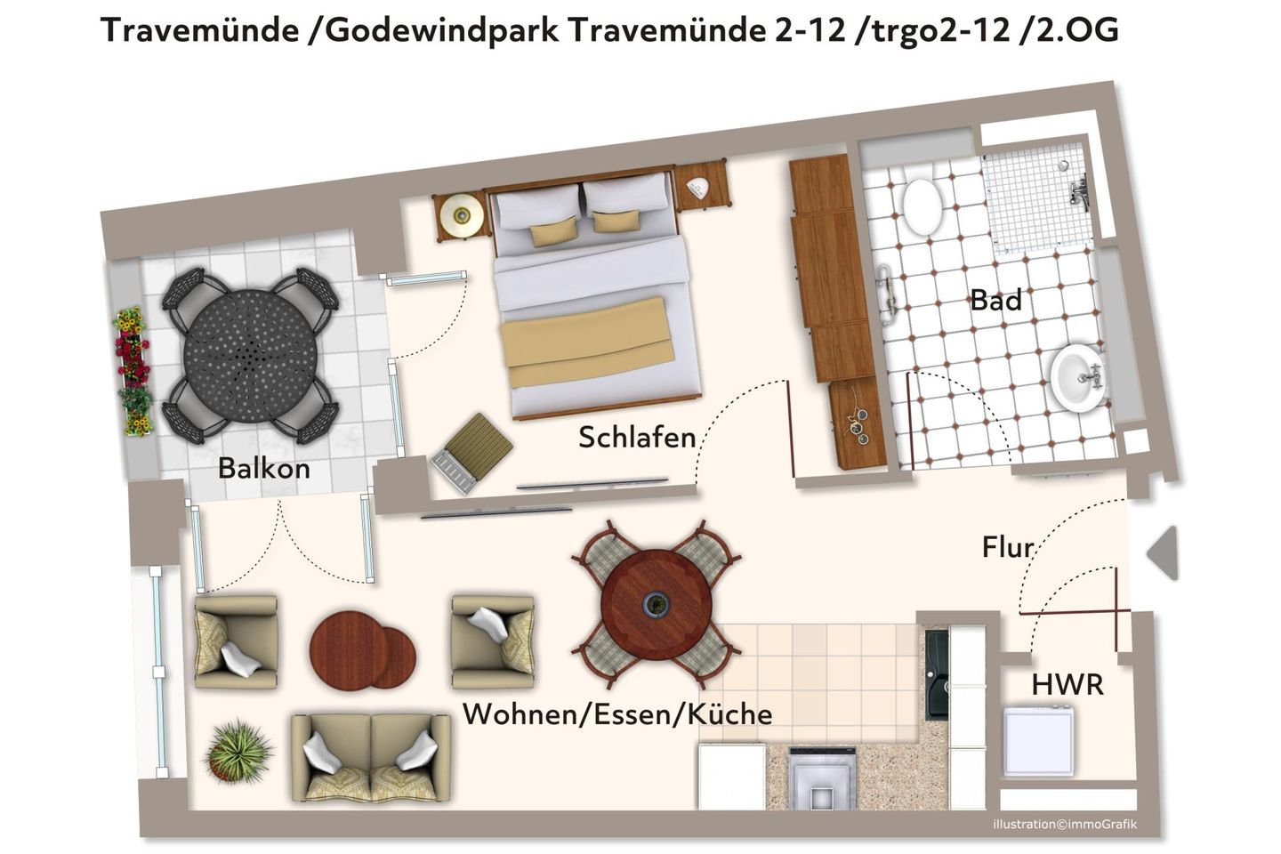 Godewindpark Travemünde Godewindpark Travemünde 2-12 Travemünde - Grundriss (Angaben ohne Gewähr)