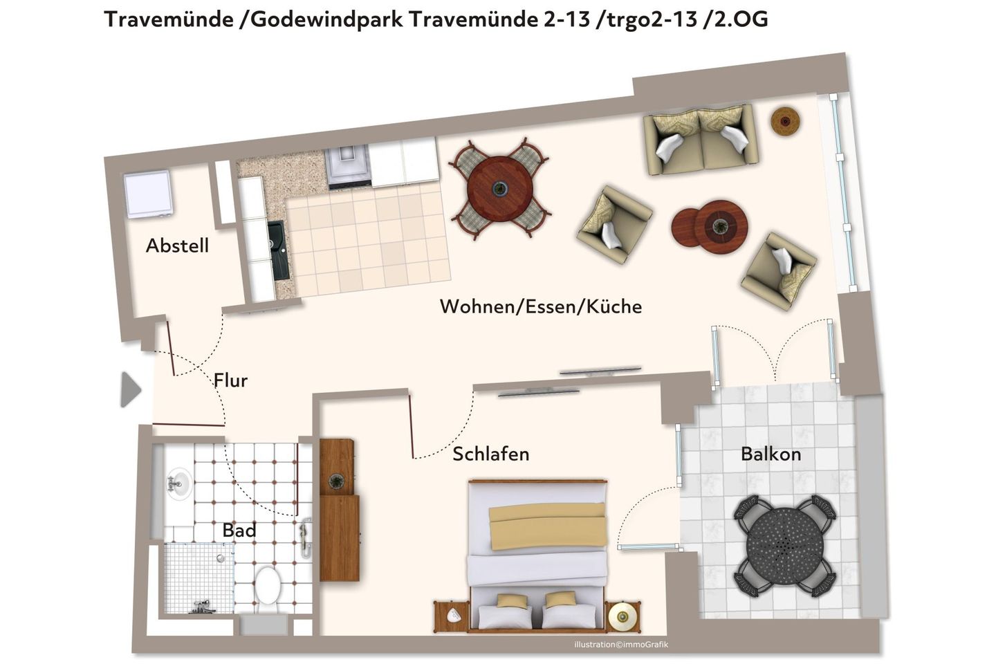 Godewindpark Travemünde Godewindpark Travemünde 2-13 Travemünde - Grundriss (Angaben ohne Gewähr)