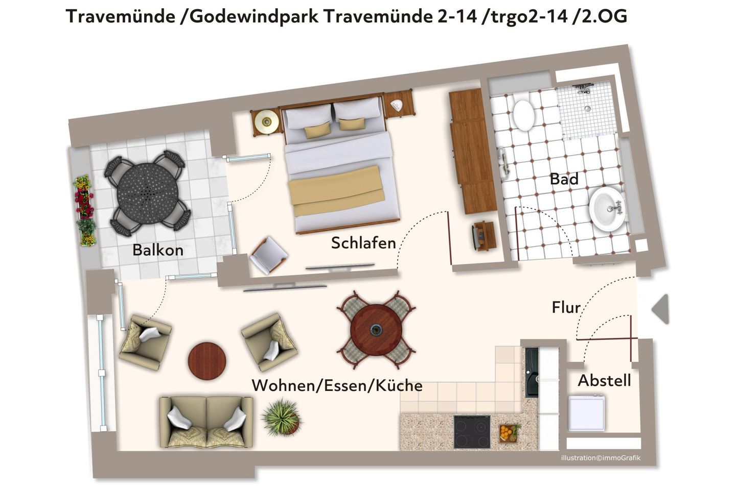 Godewindpark Travemünde Godewindpark Travemünde 2-14 Travemünde - Grundriss (Angaben ohne Gewähr)