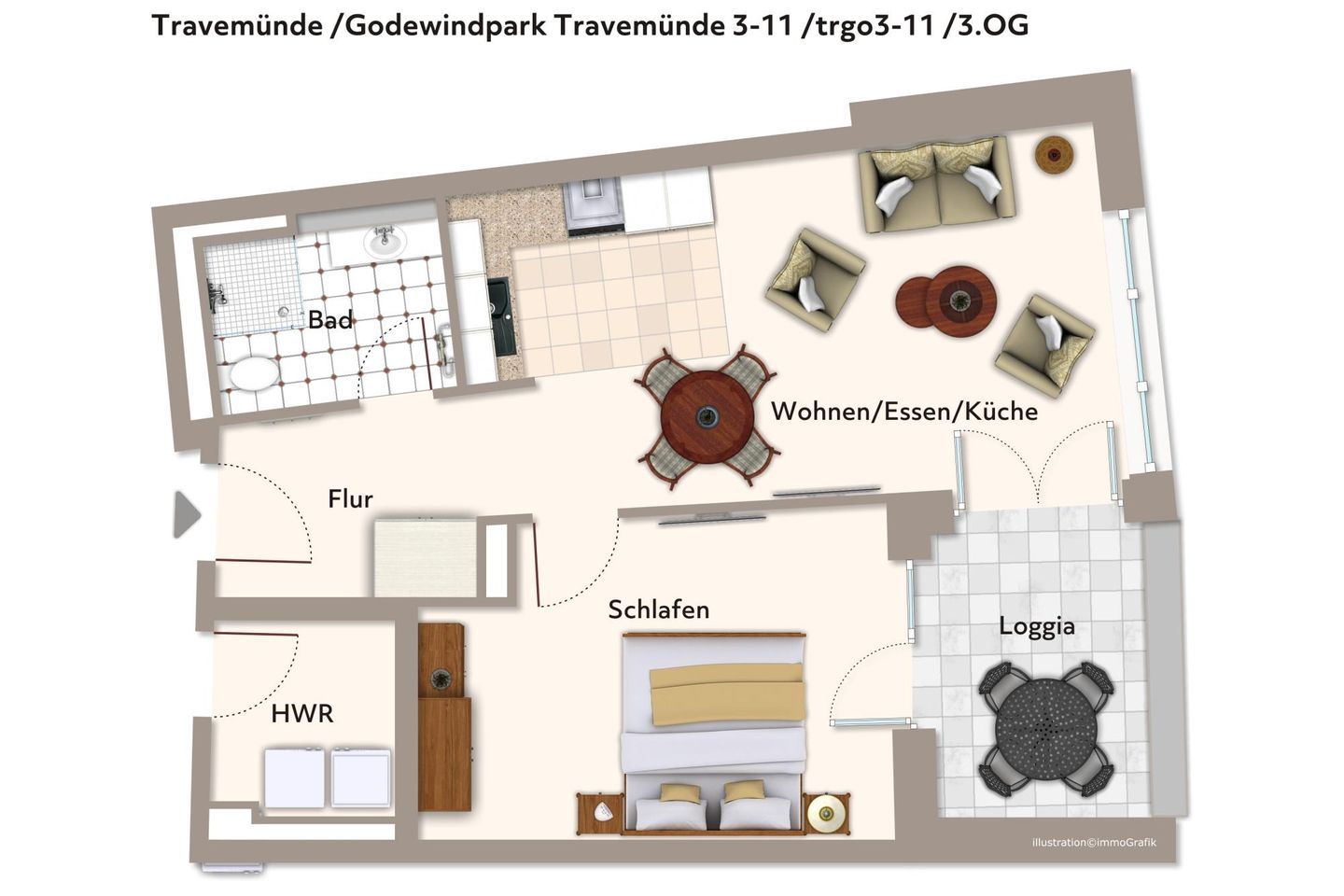 Godewindpark Travemünde Godewindpark Travemünde 3-11 Travemünde - Grundriss (Angaben ohne Gewähr)