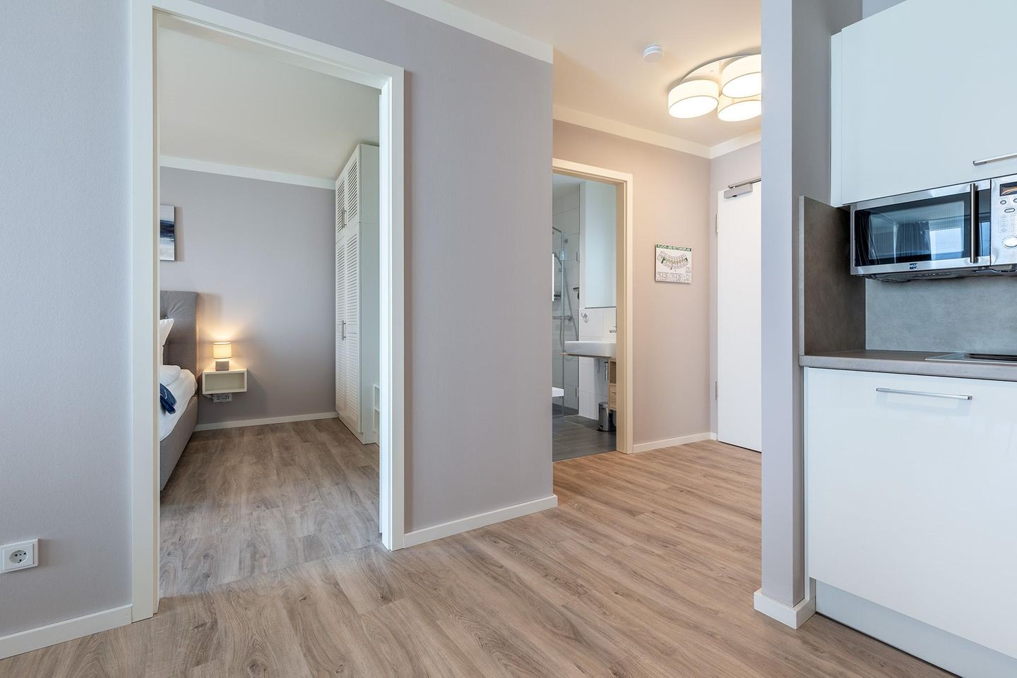 Godewindpark Travemünde Godewindpark Travemünde 1-09 Travemünde - Wohn-Essbereich mit Zugang zum Schlaf-und Badezimmer