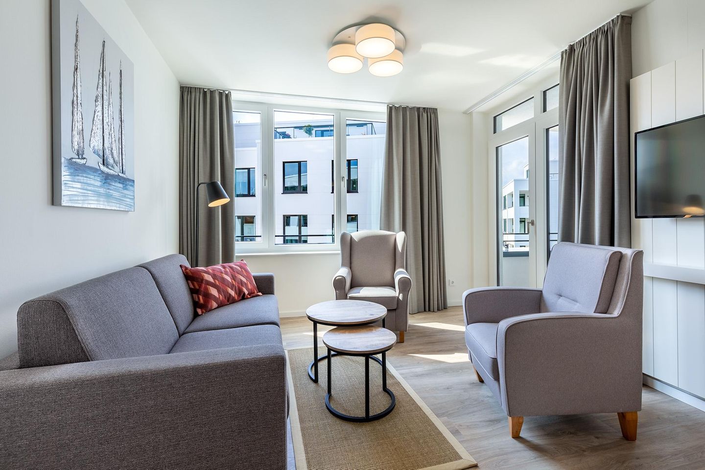 Godewindpark Travemünde Godewindpark Travemünde 2-11 Travemünde - Wohn-Essbereich mit Zugang zur Loggia