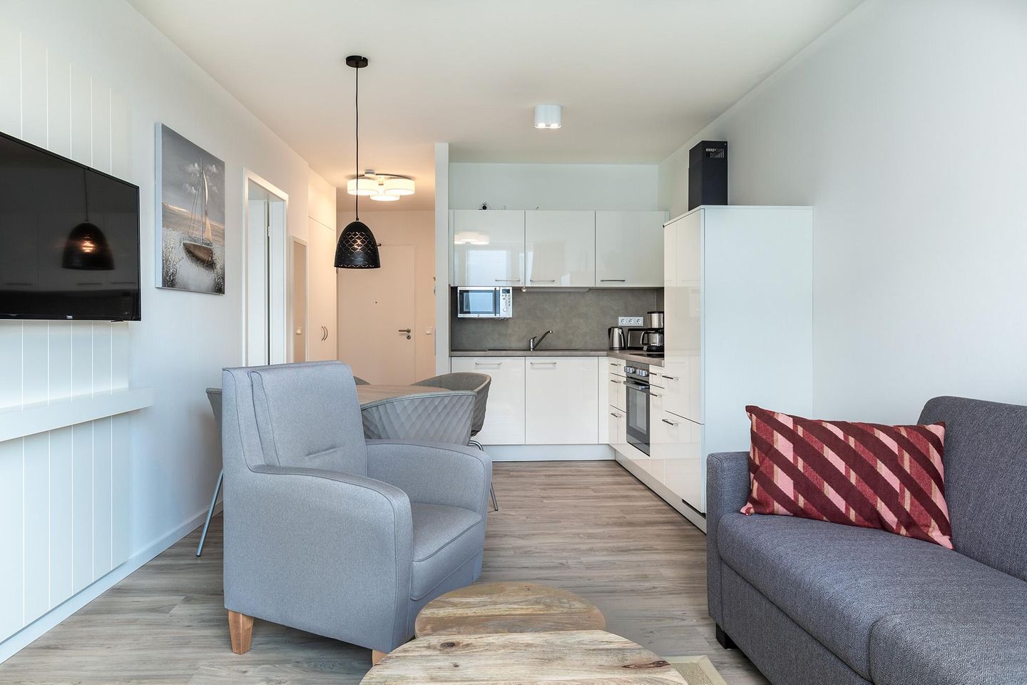 Godewindpark Travemünde Godewindpark Travemünde 2-11 Travemünde - Wohn-Essbereich mit Sitzgelegenheit