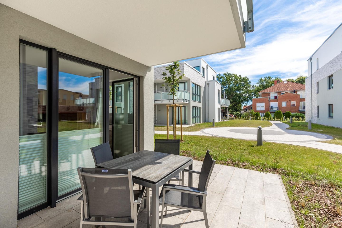 Aparthotel Ostseeallee Aparthotel Ostseeallee 2-08 Boltenhagen - Terrasse in Süd-Ost Lage