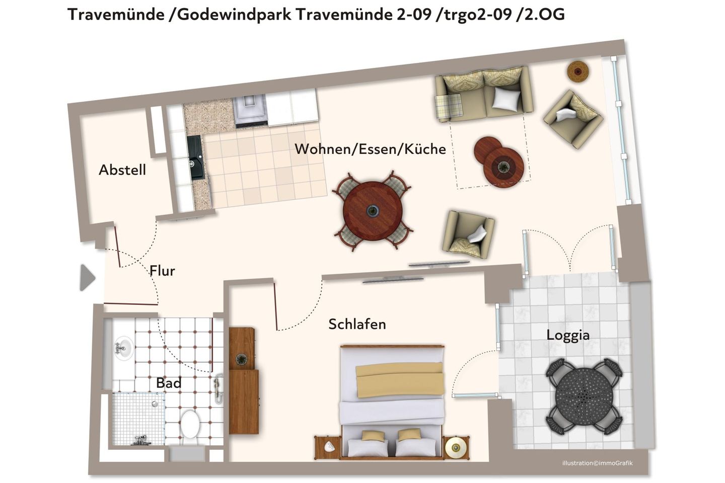 Godewindpark Travemünde Godewindpark Travemünde 2-09 Travemünde - Grundriss (Angaben ohne Gewähr)