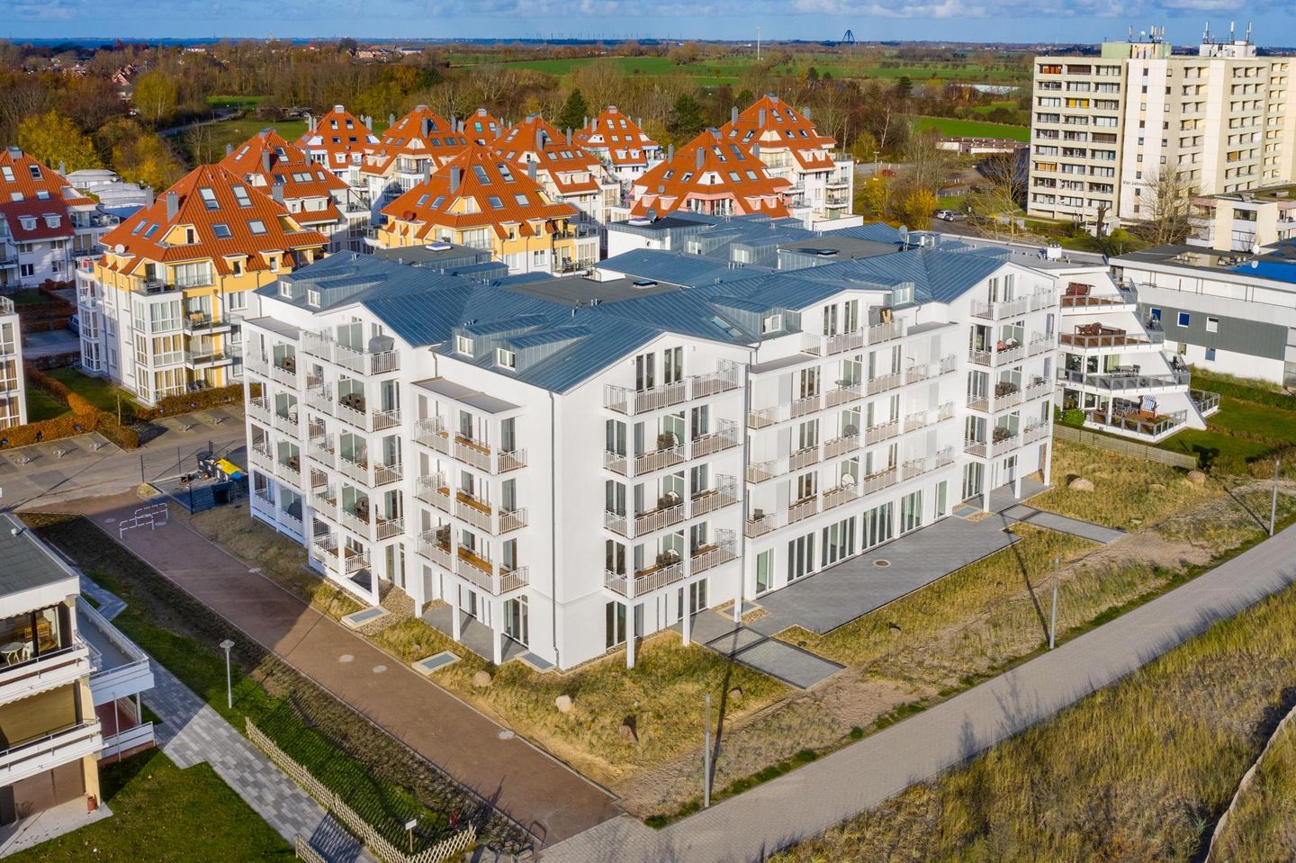  Apartmentanlage Meerblickvilla Großenbrode - Luftaufnahme Apartmentanlage Meerblickvilla
