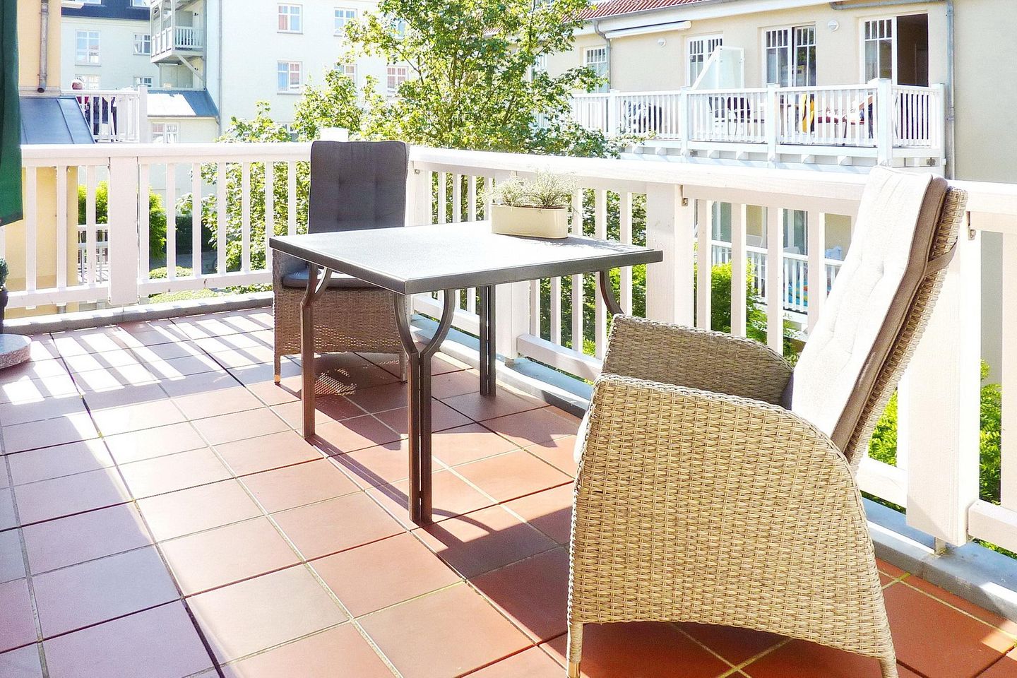 Dünenschloss Dünenschloss 3-05 Kühlungsborn - Balkon mit Gartenmöbeln