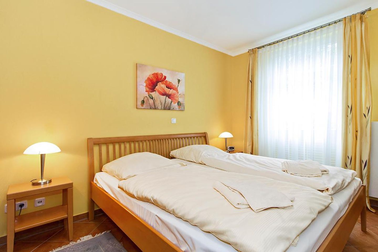 Dünenschloss Dünenschloss 2-02 Kühlungsborn - Schlafzimmer mit Doppelbett