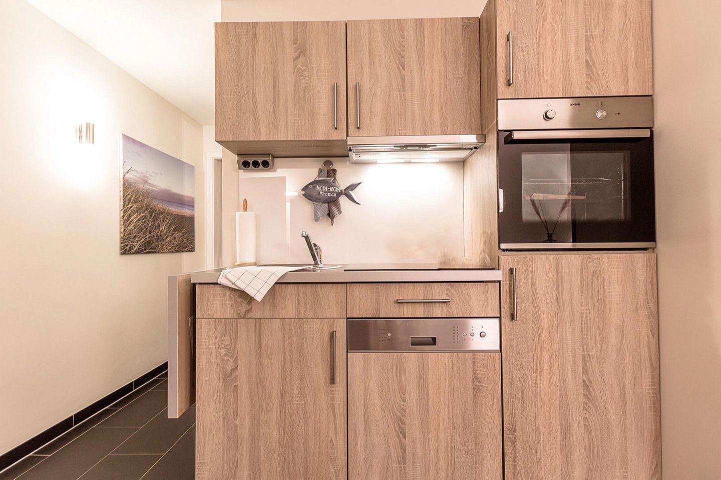 Resort Deichgraf Resort Deichgraf 31-09 Wremen - Küchenzeile mit Backofen