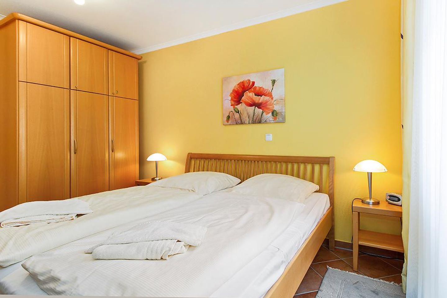 Dünenschloss Dünenschloss 2-02 Kühlungsborn - Schlafzimmer mit Doppelbett