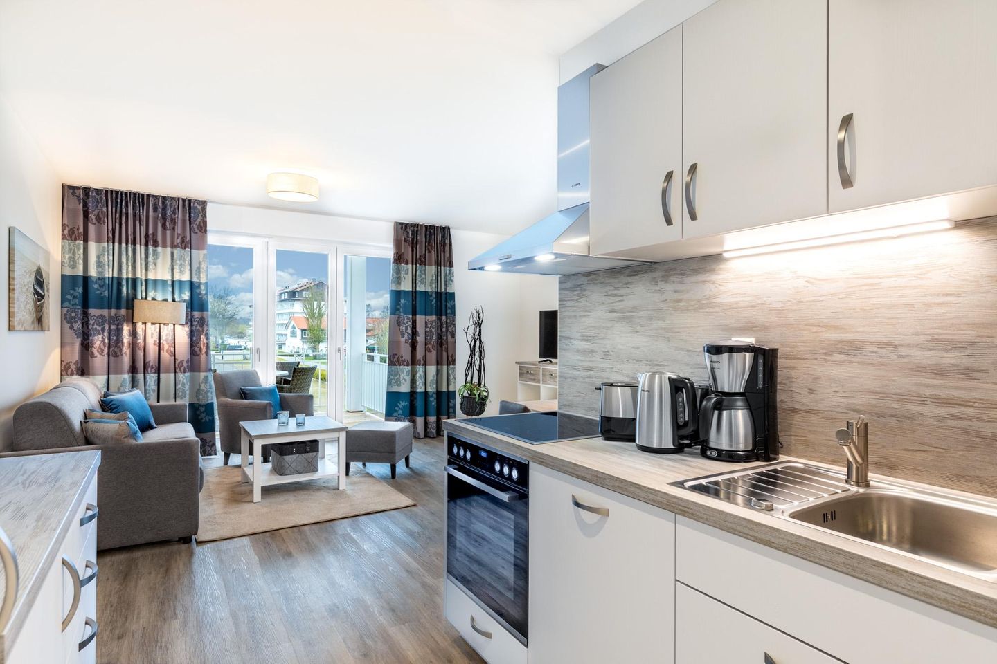 Apartmentanlage Meerblickvilla Apartmentanlage Meerblickvilla 1-04 Großenbrode - Wohn-/Essbereich mit Sitzgelegenheit - gbmv1-04 - Großenbrode