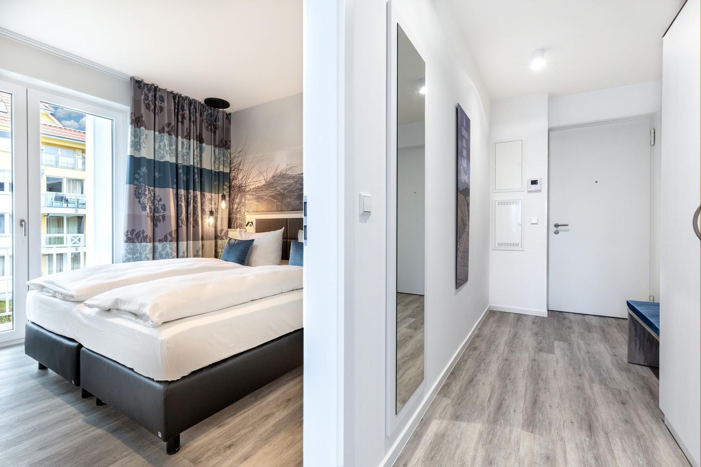 Apartmentanlage Meerblickvilla Apartmentanlage Meerblickvilla 1-04 Großenbrode - Flur mit Zugang zum Schlafzimmer - gbmv1-04 - Großenbrode