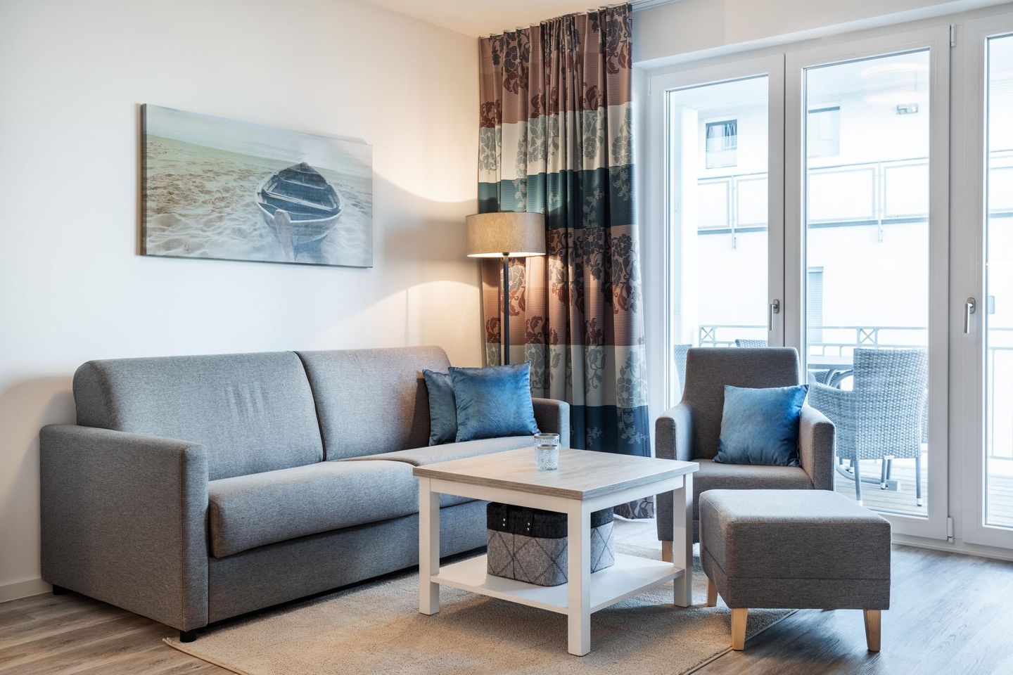 Apartmentanlage Meerblickvilla Apartmentanlage Meerblickvilla 1-14 Großenbrode - Wohn-/Essbereich mit Doppelschlafcouch