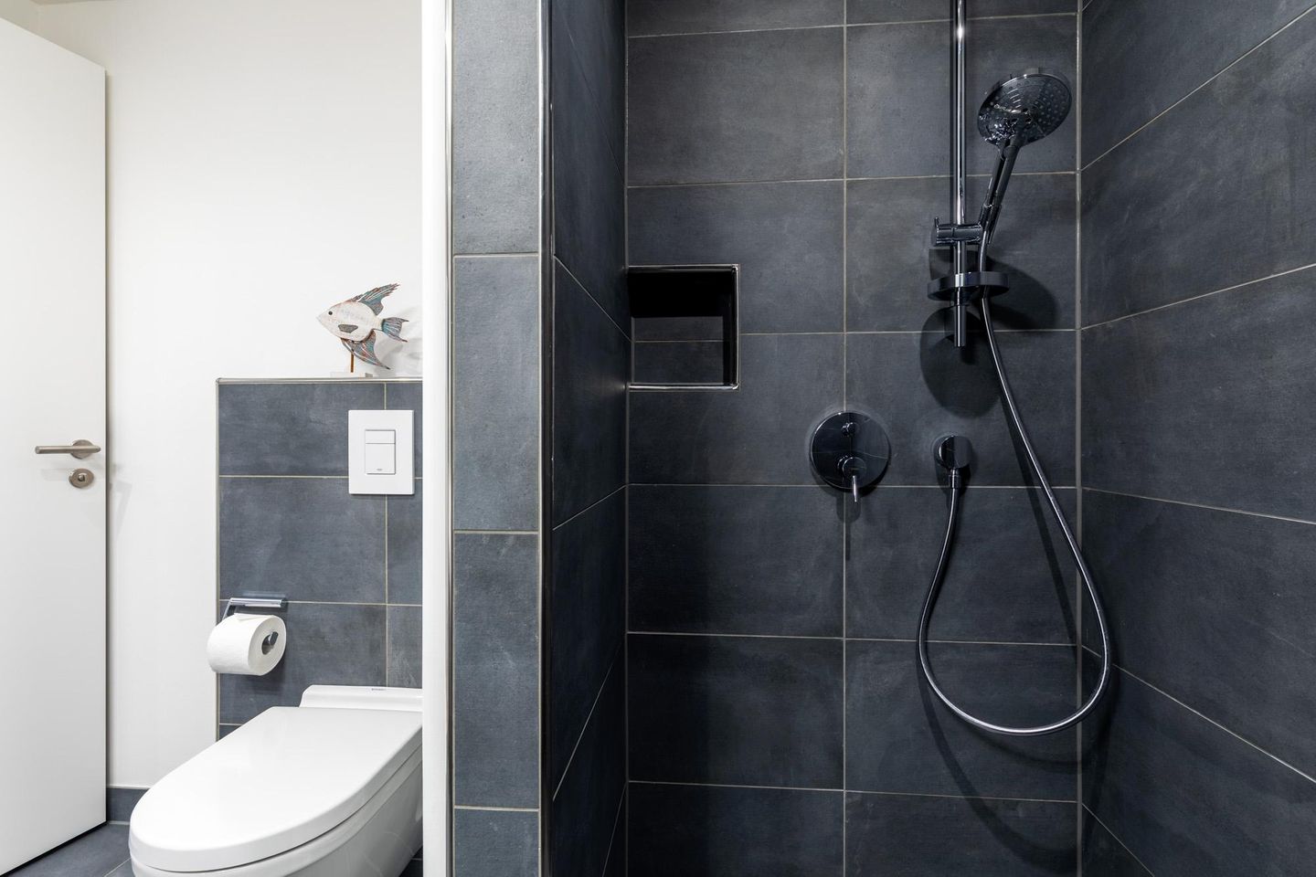 Apartmentanlage Meerblickvilla Apartmentanlage Meerblickvilla 2-20 Großenbrode - Badezimmer mit ebenerdiger Regendusche