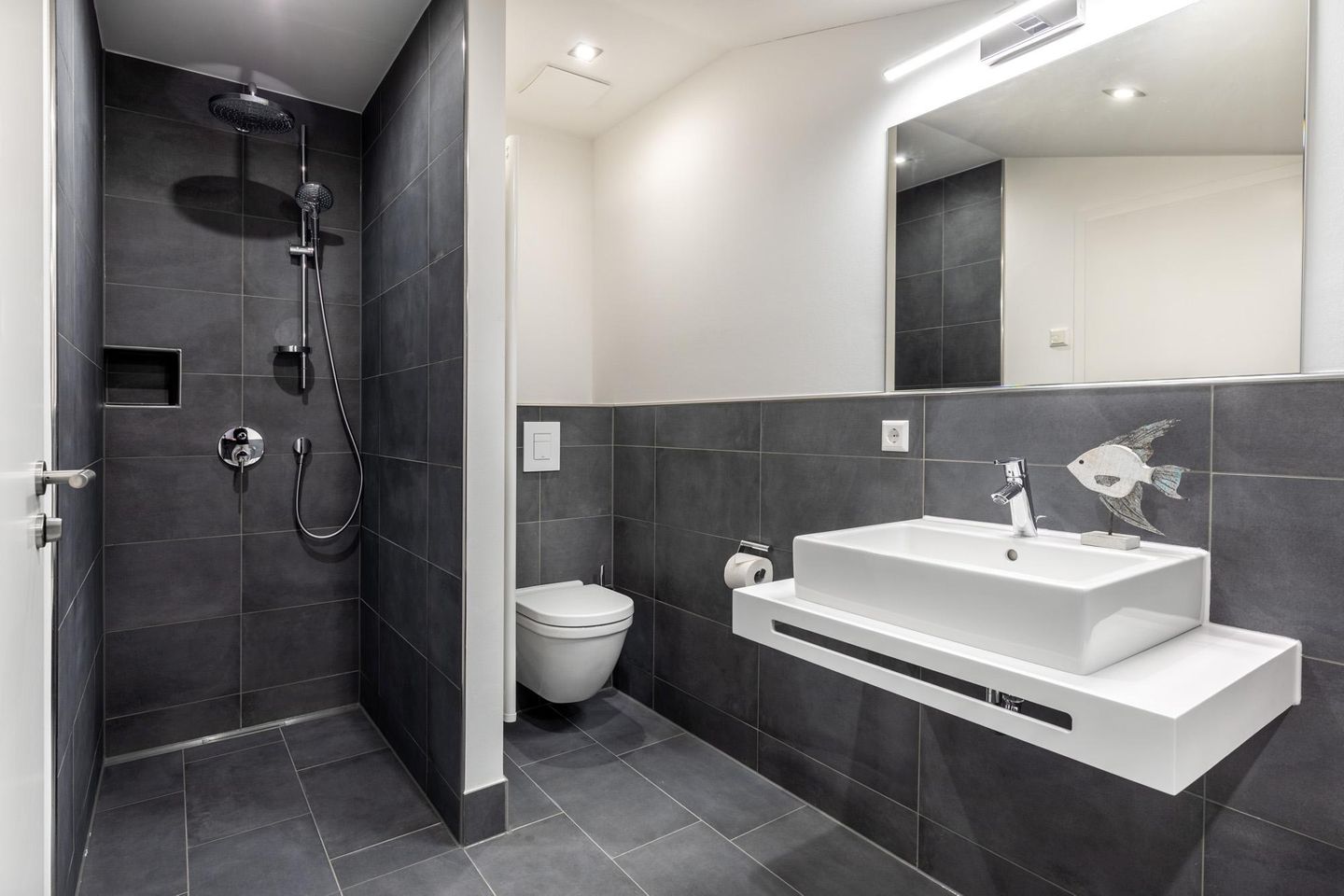 Apartmentanlage Meerblickvilla Apartmentanlage Meerblickvilla 3-35 Großenbrode - Badezimmer 2 mit ebenerdiger Regendusche