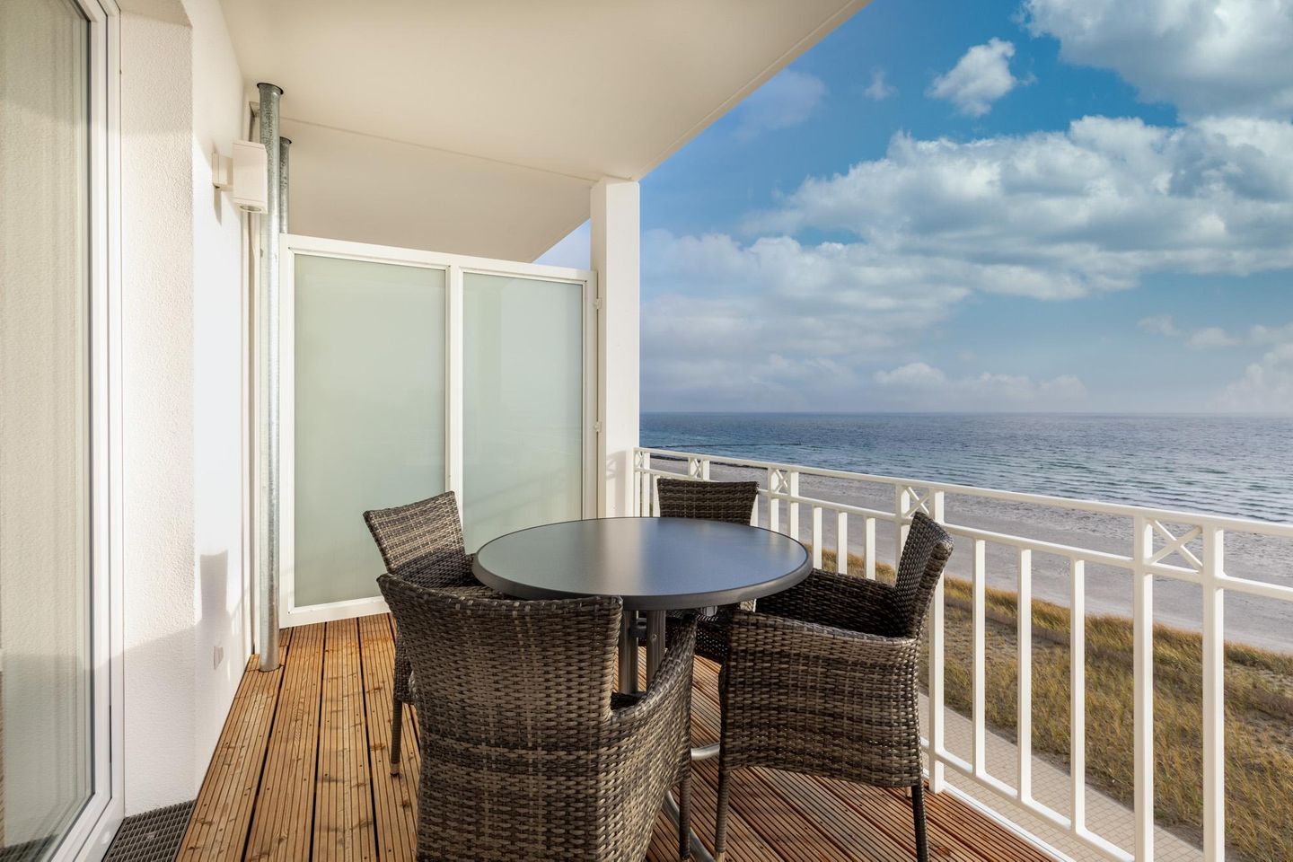 Apartmentanlage Meerblickvilla Apartmentanlage Meerblickvilla 3-36 Großenbrode - Überdachter Balkon