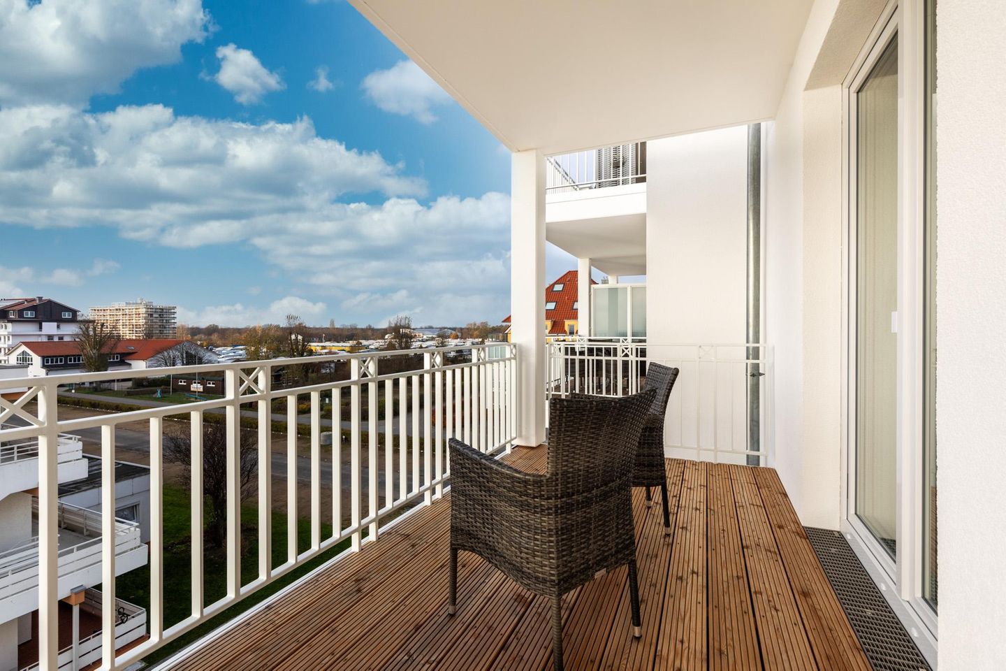 Apartmentanlage Meerblickvilla Apartmentanlage Meerblickvilla 3-36 Großenbrode - Balkon mit Bestuhlung