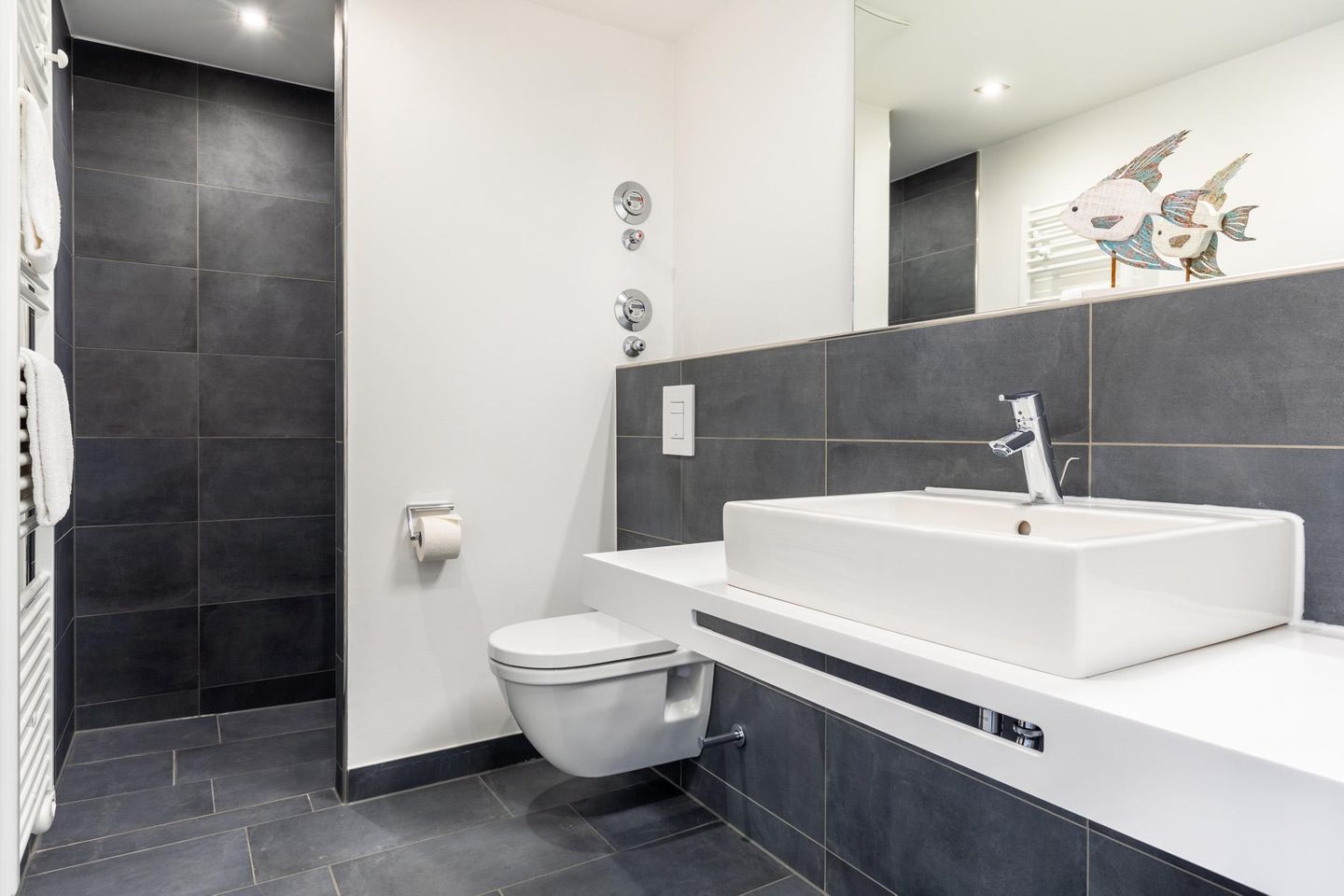 Apartmentanlage Meerblickvilla Apartmentanlage Meerblickvilla 3-36 Großenbrode - Badezimmer mit Waschtisch