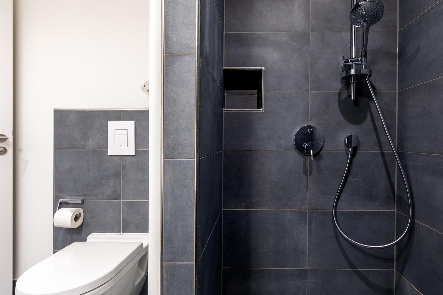 Apartmentanlage Meerblickvilla Apartmentanlage Meerblickvilla 1-06 Großenbrode - Badezimmer mit Regendusche