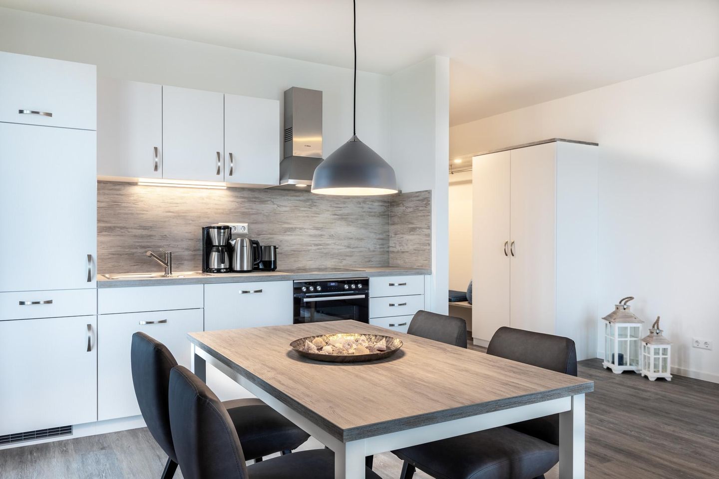 Apartmentanlage Meerblickvilla Apartmentanlage Meerblickvilla 1-08 Großenbrode - Wohn-/Essbereich mit Esstisch