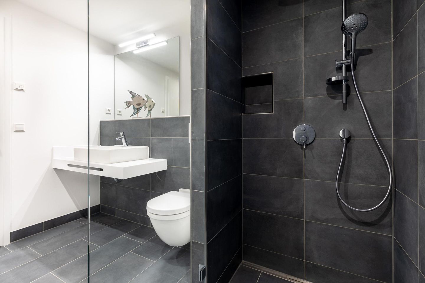 Apartmentanlage Meerblickvilla Apartmentanlage Meerblickvilla 3-37 Großenbrode - Badezimmer mit Regendusche