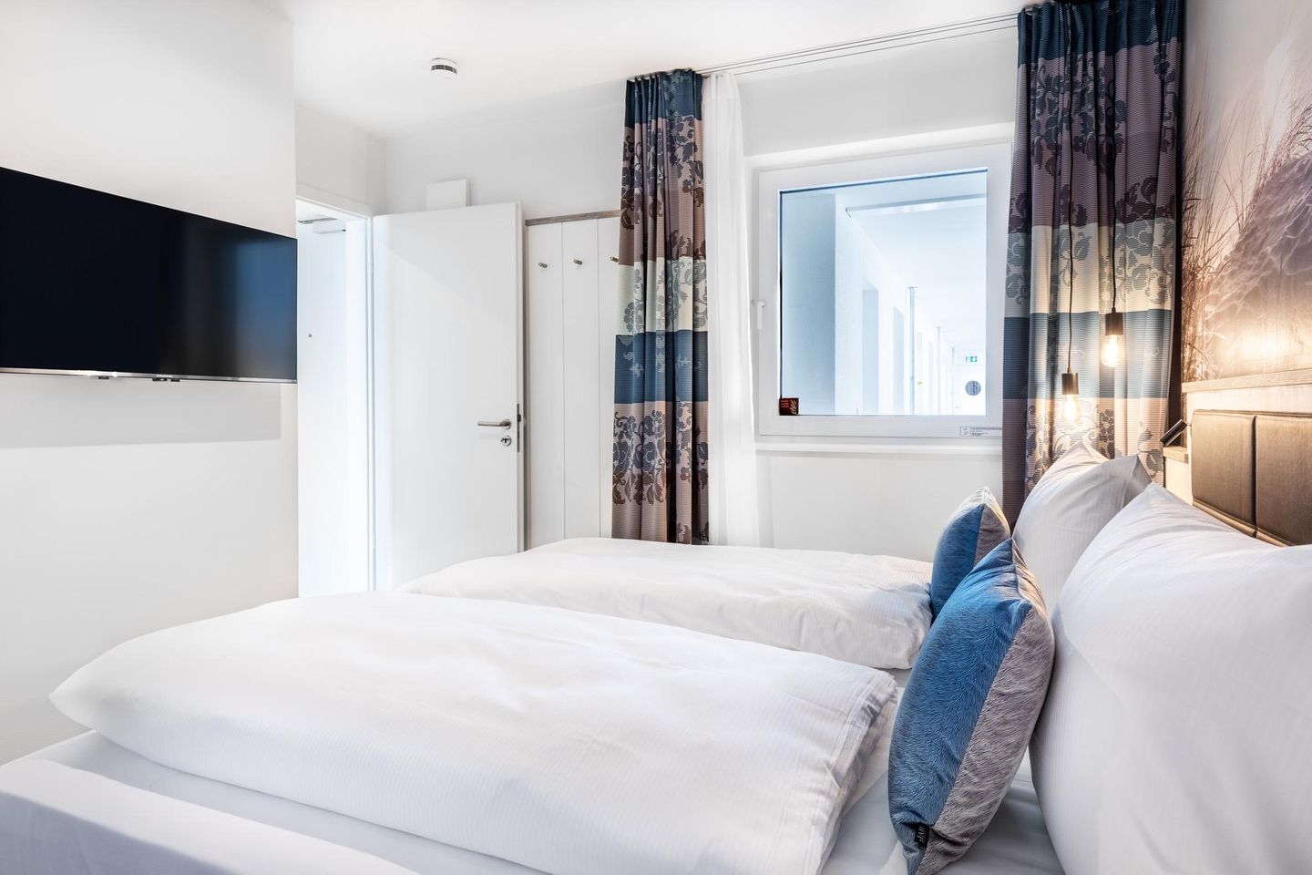 Apartmentanlage Meerblickvilla Apartmentanlage Meerblickvilla 3-37 Großenbrode - Schlafzimmer 2 mit Flatscreen-TV