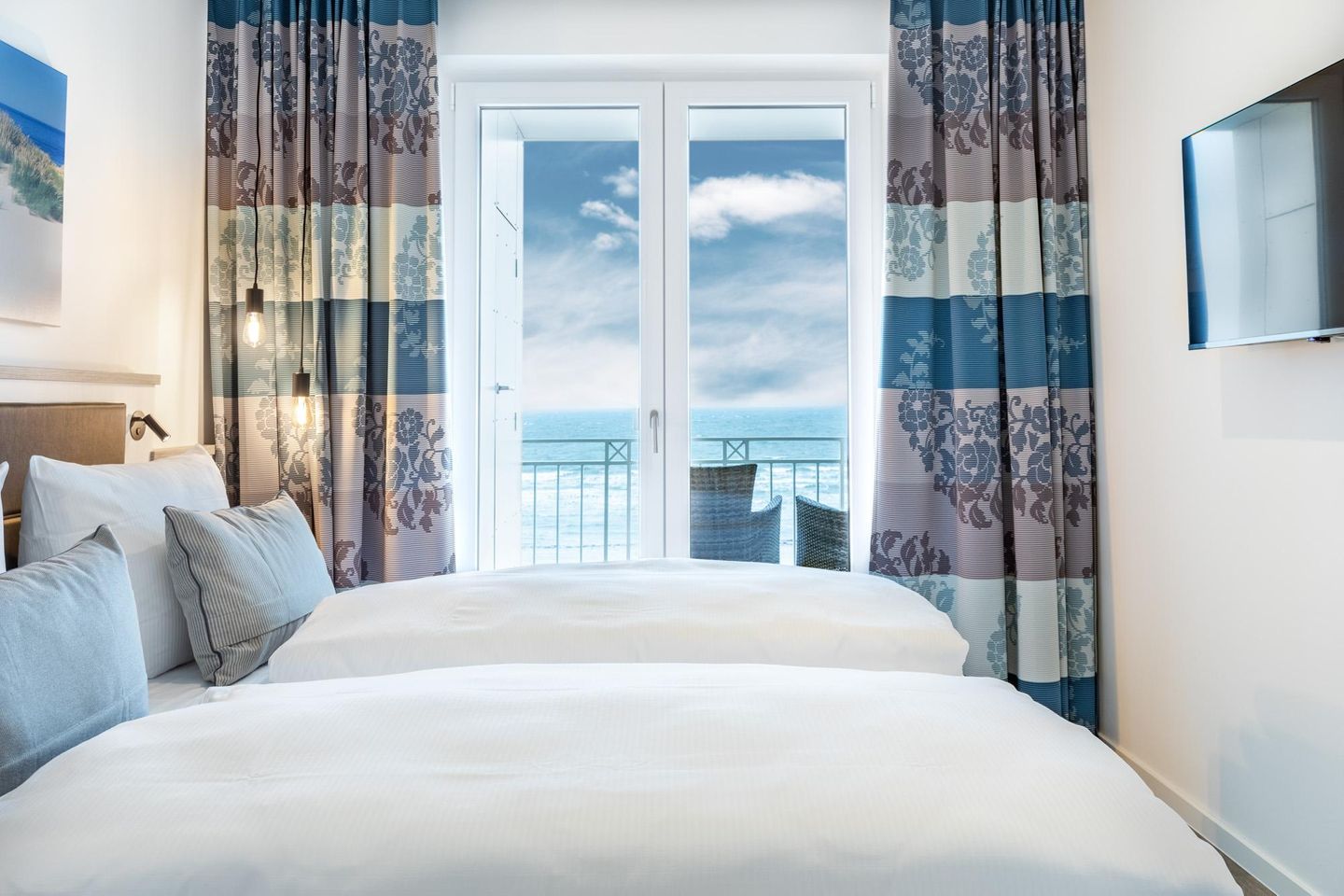 Apartmentanlage Meerblickvilla Apartmentanlage Meerblickvilla 3-39 Großenbrode - Schlafzimmer 2 mit Boxspringbett