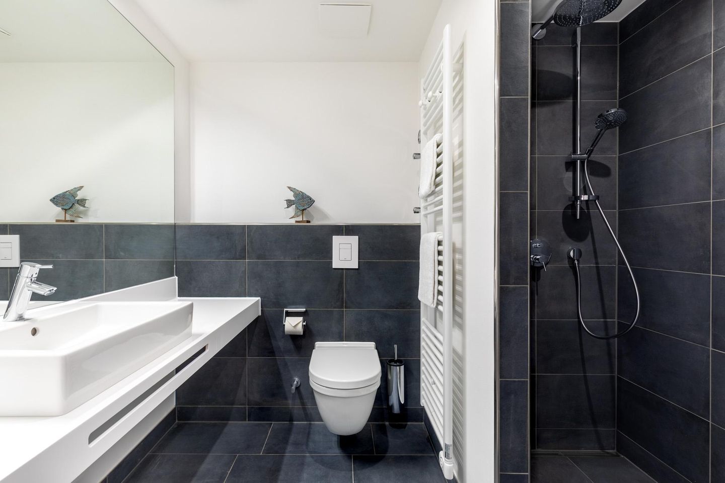 Apartmentanlage Meerblickvilla Apartmentanlage Meerblickvilla 3-39 Großenbrode - Badezimmer mit Regendusche