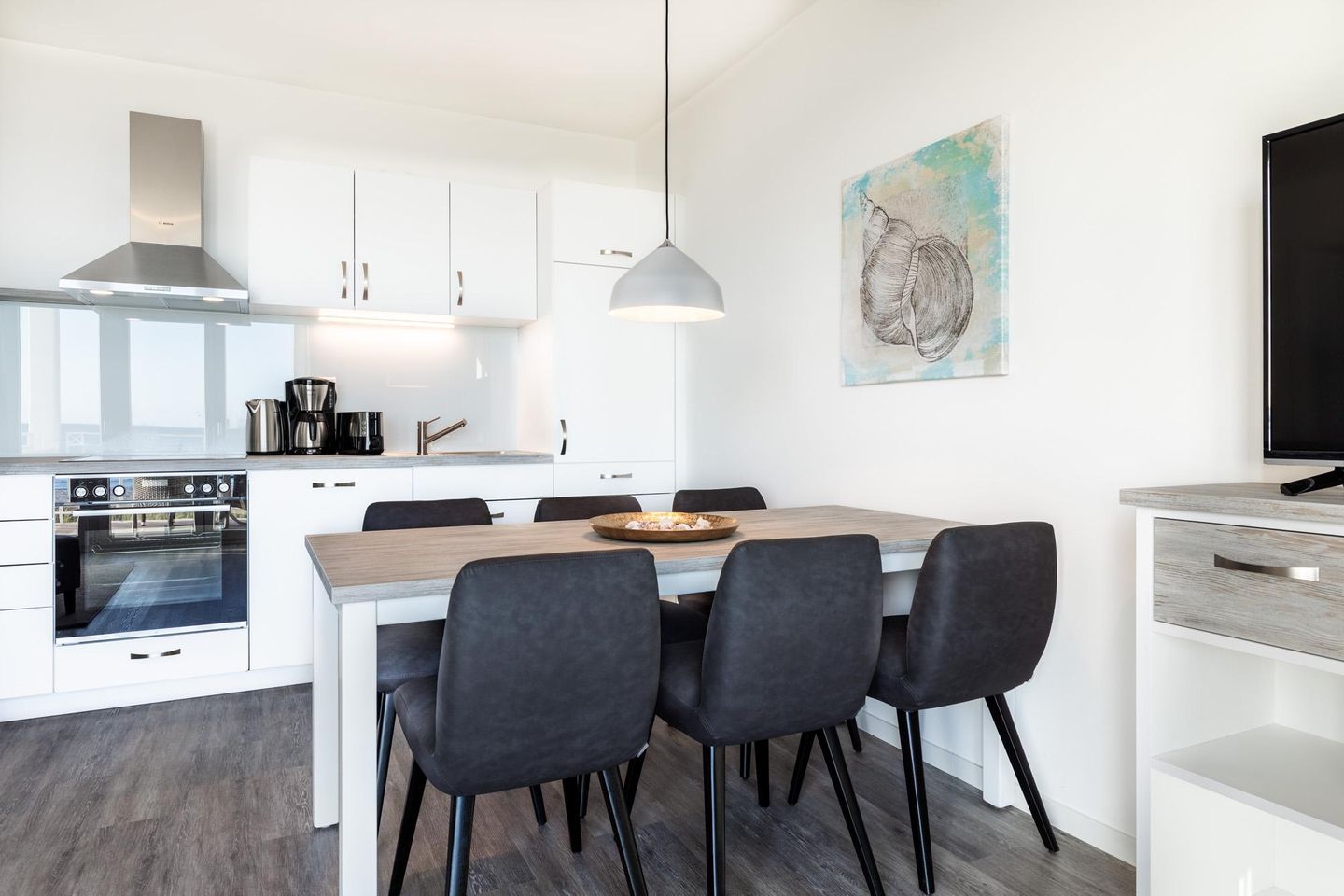 Apartmentanlage Meerblickvilla Apartmentanlage Meerblickvilla 1-12 Großenbrode - Wohn-/Essbereich mit Sitzgelegenheit