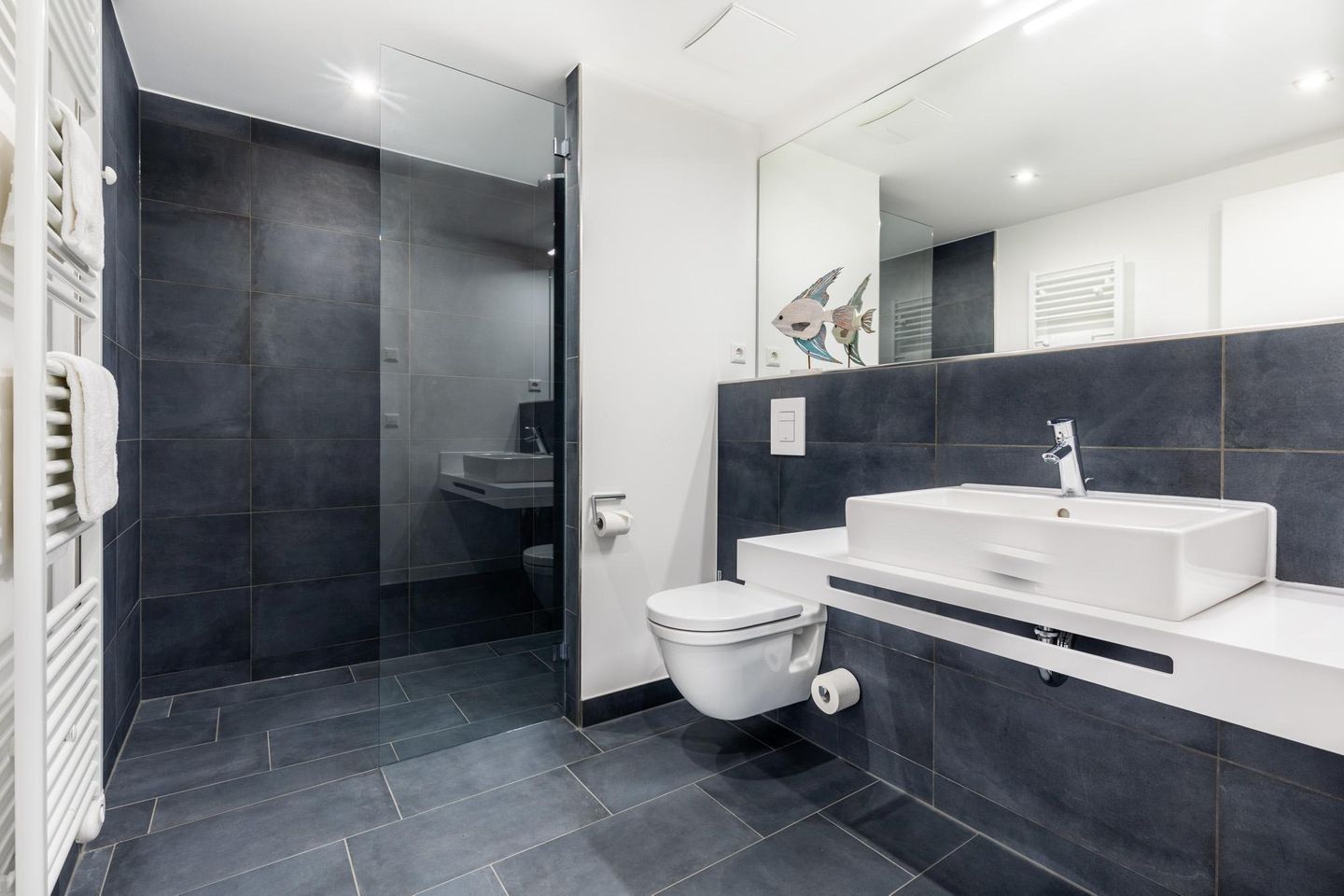 Apartmentanlage Meerblickvilla Apartmentanlage Meerblickvilla 1-12 Großenbrode - Badezimmer mit Regendusche