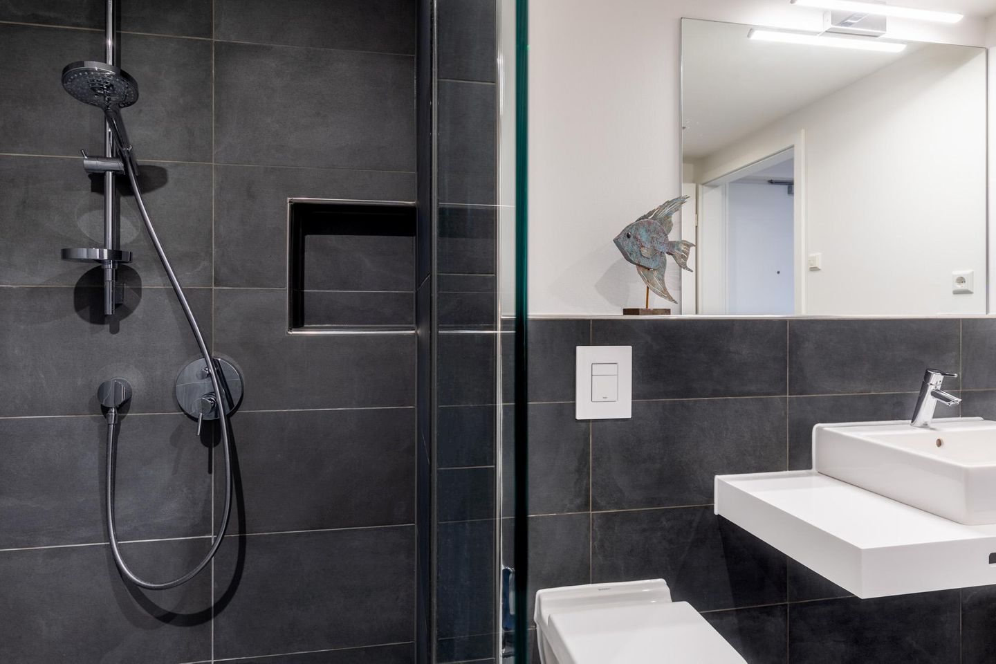 Apartmentanlage Meerblickvilla Apartmentanlage Meerblickvilla 2-26 Großenbrode - Badezimmer mit Regendusche