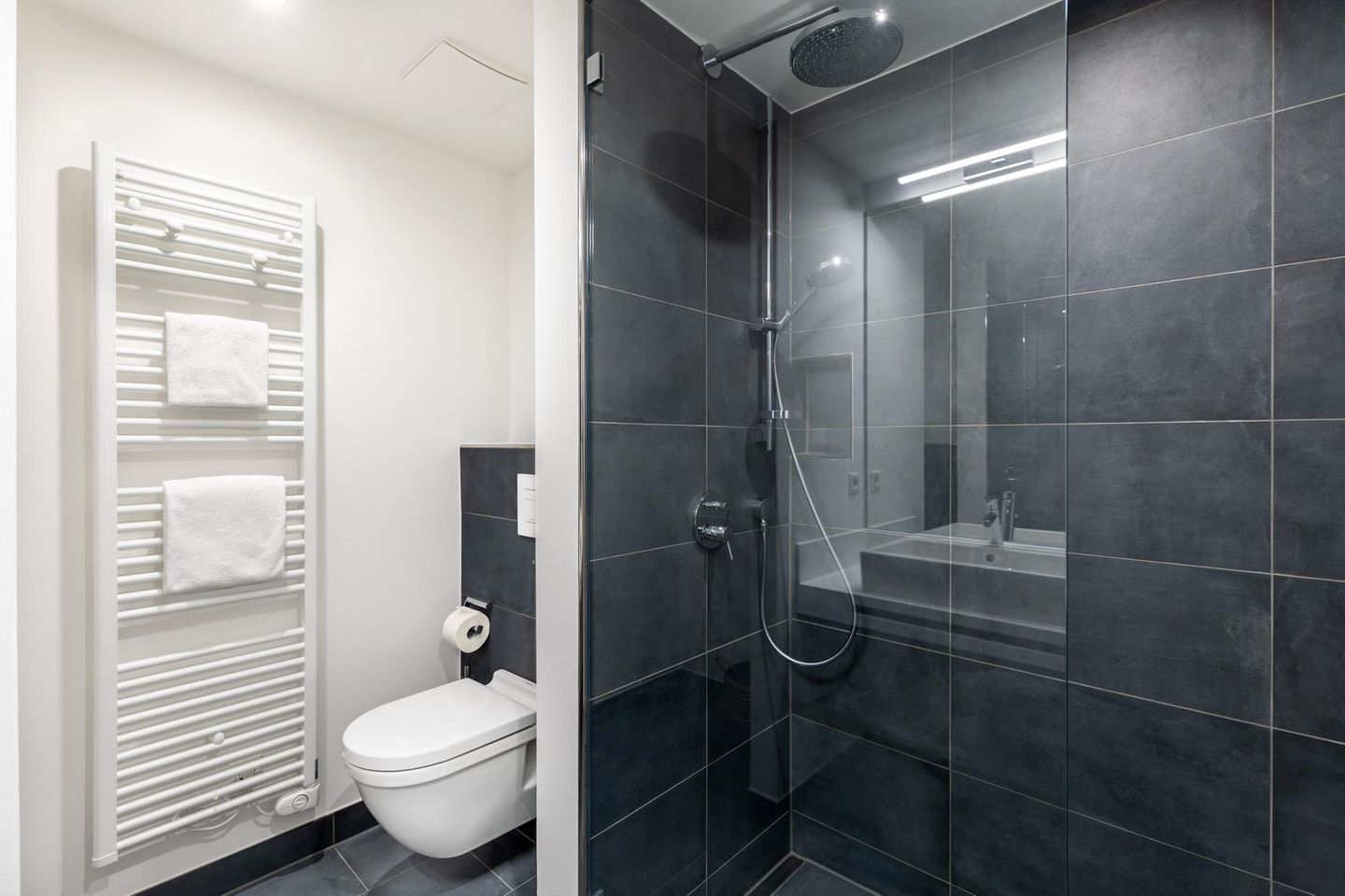 Apartmentanlage Meerblickvilla Apartmentanlage Meerblickvilla 2-28 Großenbrode - Badezimmer mit Regendusche