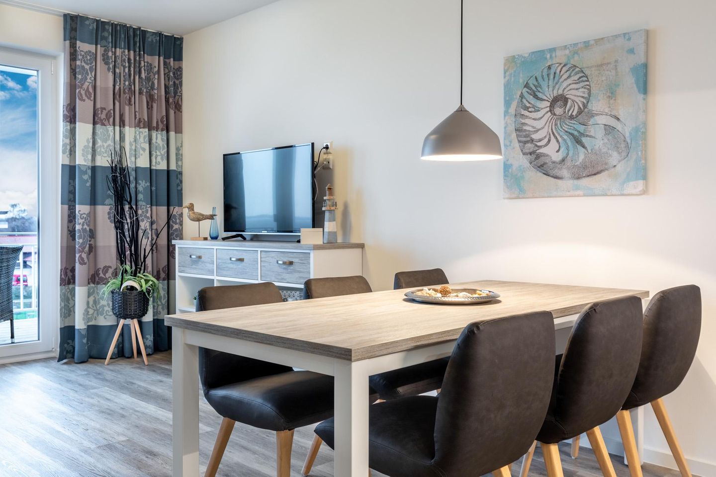 Apartmentanlage Meerblickvilla Apartmentanlage Meerblickvilla 3-33 Großenbrode - Wohn-/Essbereich mit Esstisch