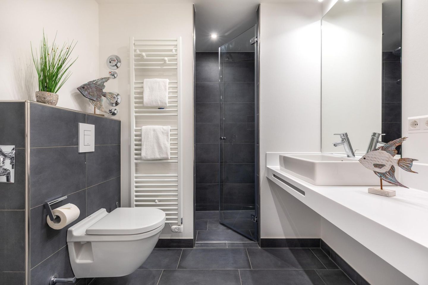 Apartmentanlage Meerblickvilla Apartmentanlage Meerblickvilla 3-33 Großenbrode - Badezimmer mit Regendusche