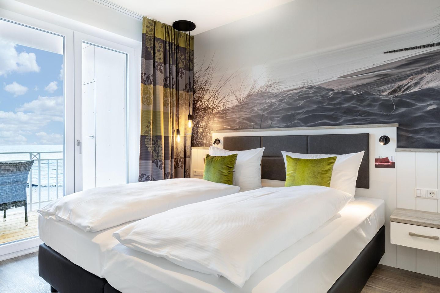 Apartmentanlage Meerblickvilla Apartmentanlage Meerblickvilla 3-38 Großenbrode - Schlafzimmer 2 mit Zugang zum Balkon