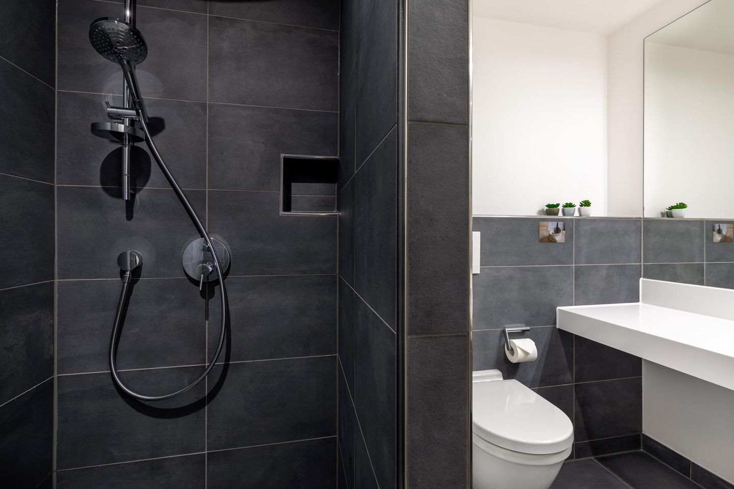 Apartmentanlage Meerblickvilla Apartmentanlage Meerblickvilla 3-38 Großenbrode - Badezimmer 1 mit Regendusche