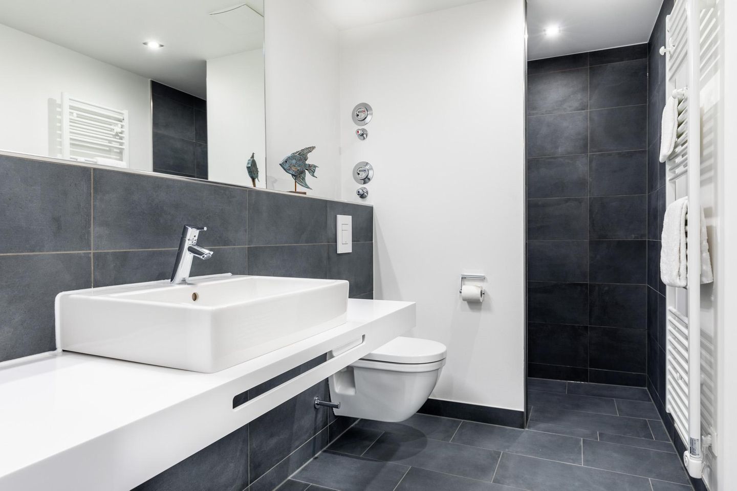 Apartmentanlage Meerblickvilla Apartmentanlage Meerblickvilla 1-13 Großenbrode - Badezimmer mit Regendusche