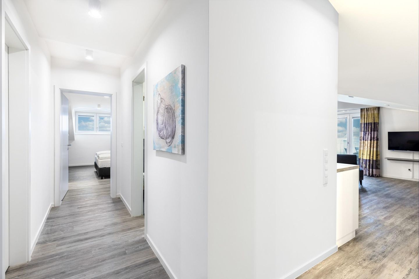 Apartmentanlage Meerblickvilla Apartmentanlage Meerblickvilla 4-48 Großenbrode - Entrée mit Blick zum Schlafzimmer