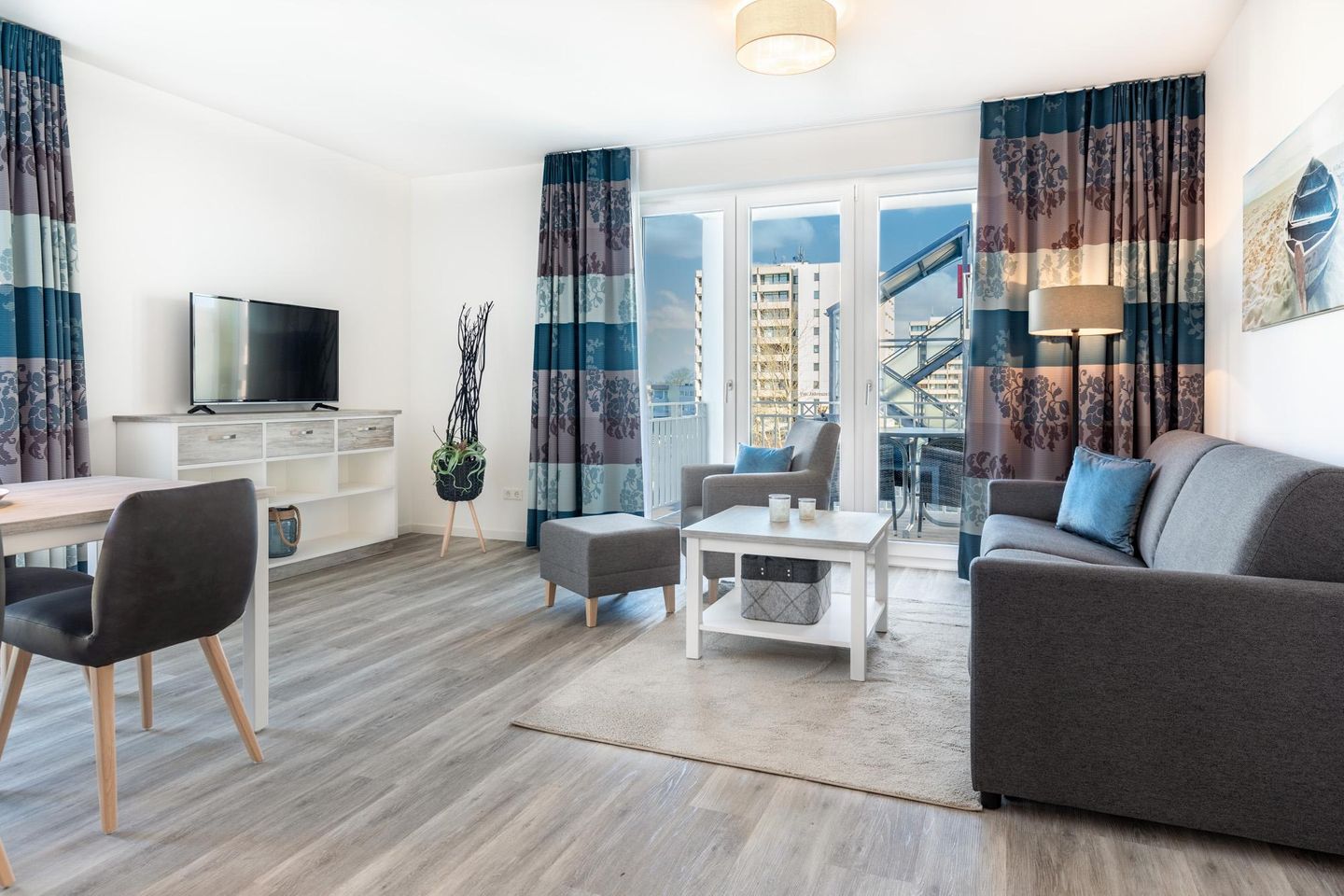 Apartmentanlage Meerblickvilla Apartmentanlage Meerblickvilla 2-31 Großenbrode - Wohn-/Essbereich mit Sitzgelegenheit