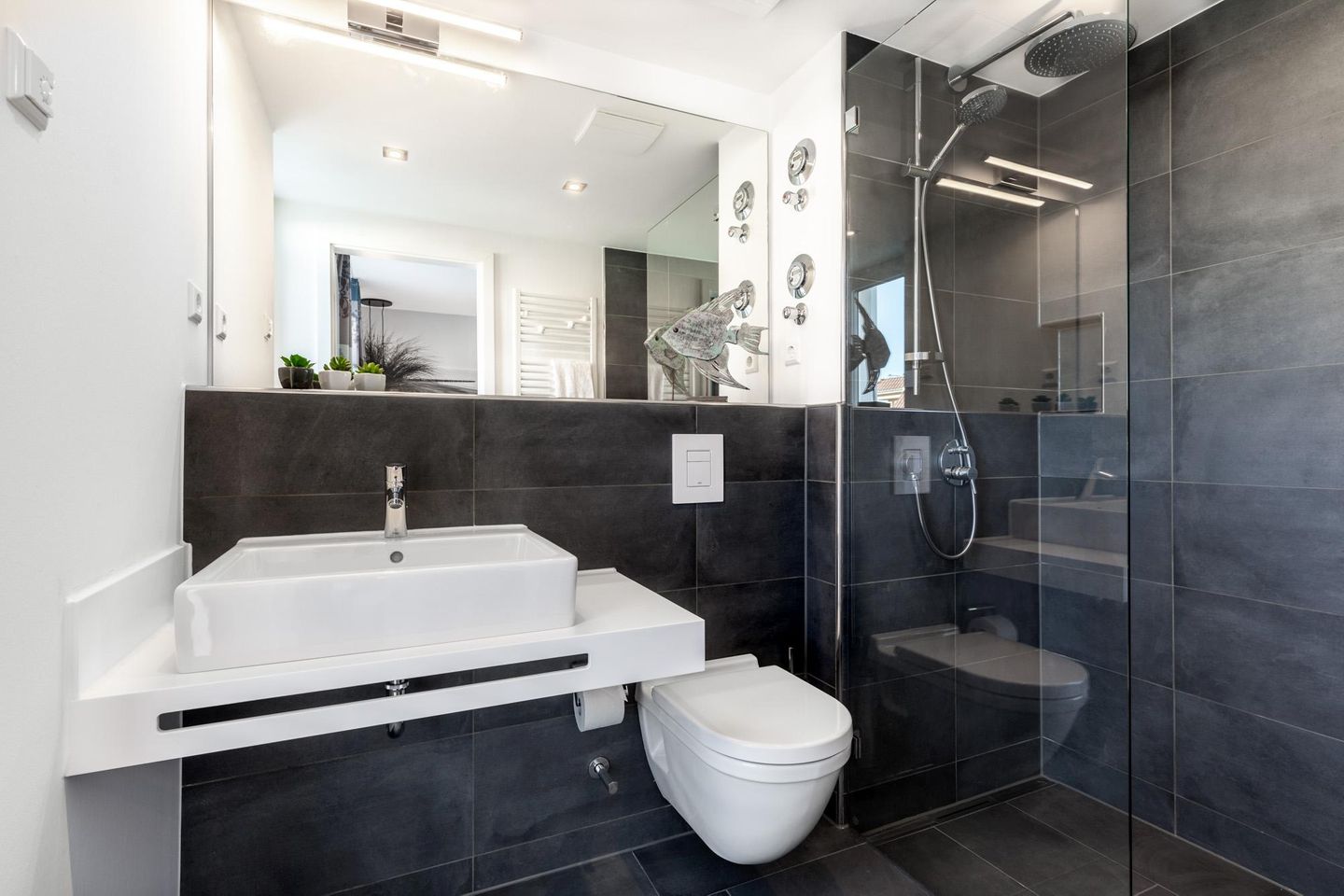 Apartmentanlage Meerblickvilla Apartmentanlage Meerblickvilla 2-31 Großenbrode - Badezimmer mit Austritt