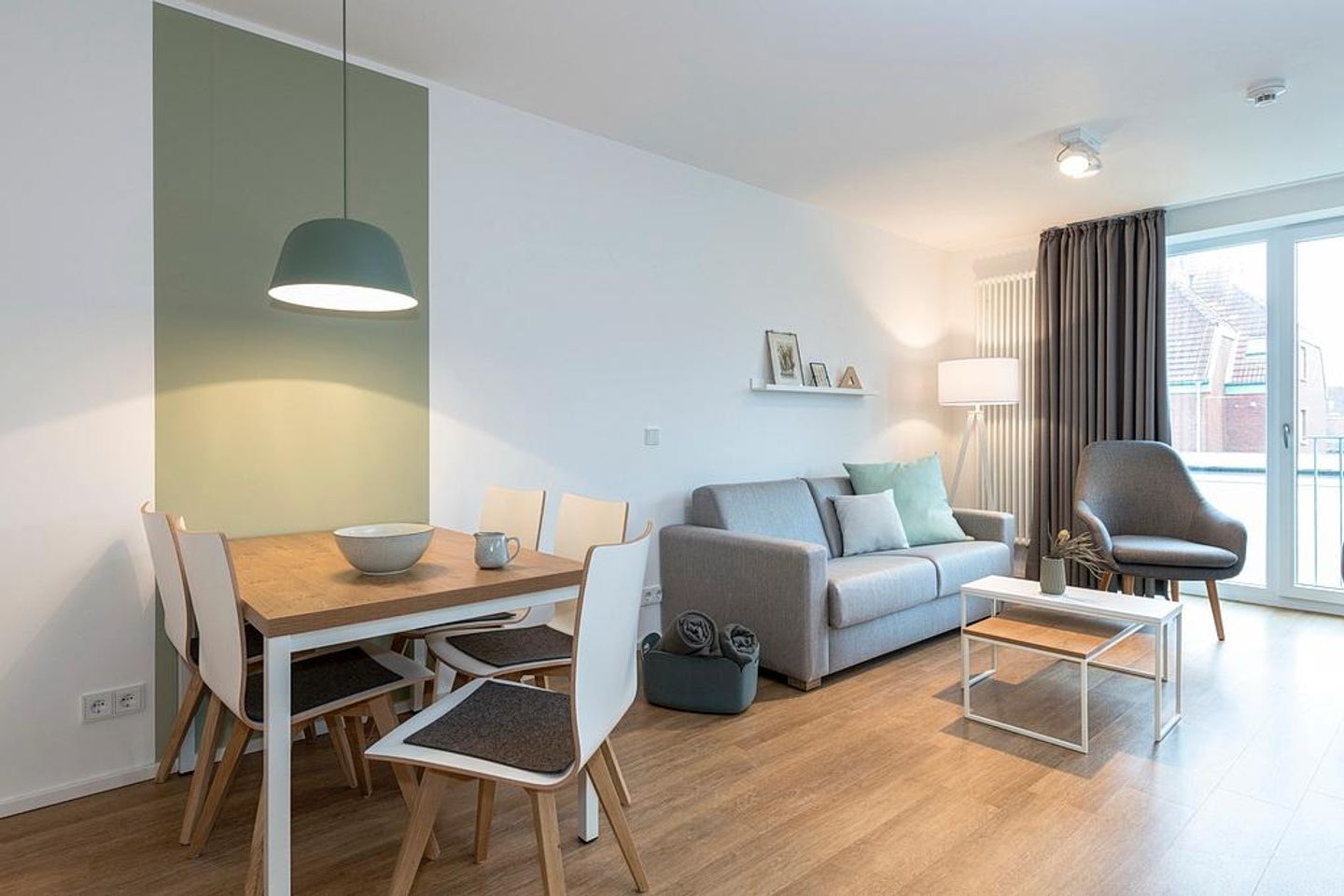 Apartmentvilla Anna See Apartmentvilla Anna See 2-07 Langeoog - Wohn-Essbereich mit Couch