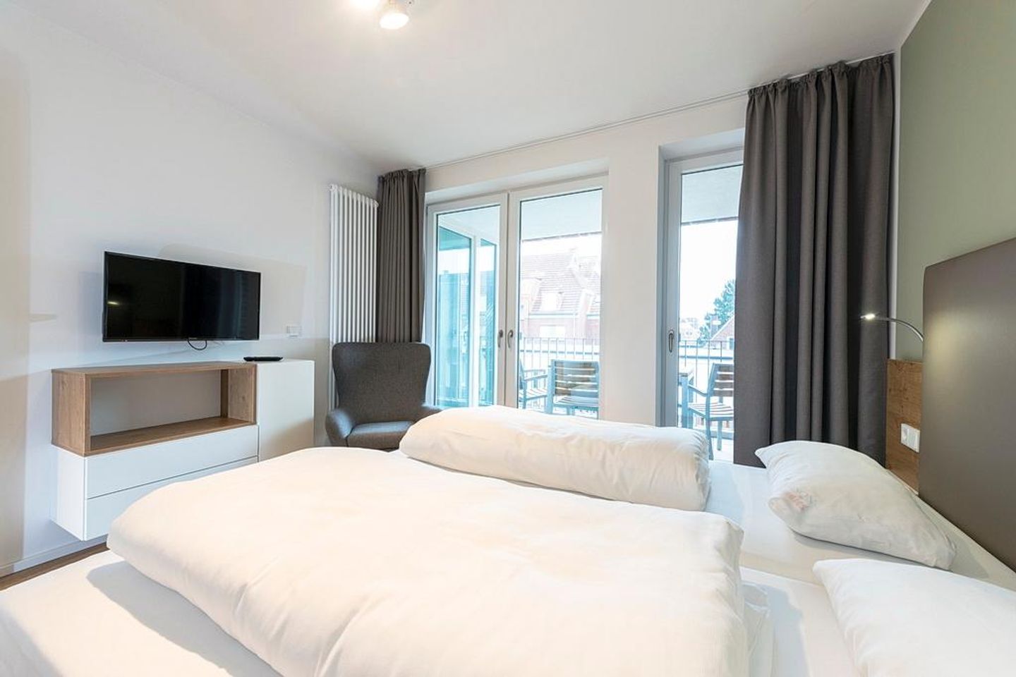 Apartmentvilla Anna See Apartmentvilla Anna See 2-07 Langeoog - Schlafzimmer mit Doppelbett