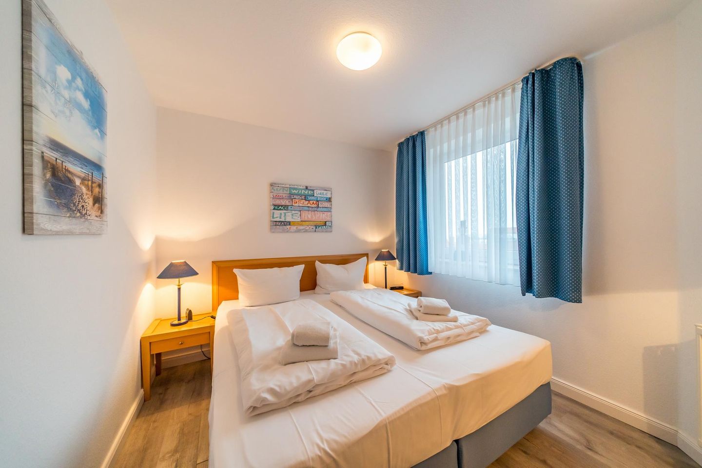 Hus Inselkieker Hus Inselkieker 424 Schillig - Schlafzimmer mit Doppelbett