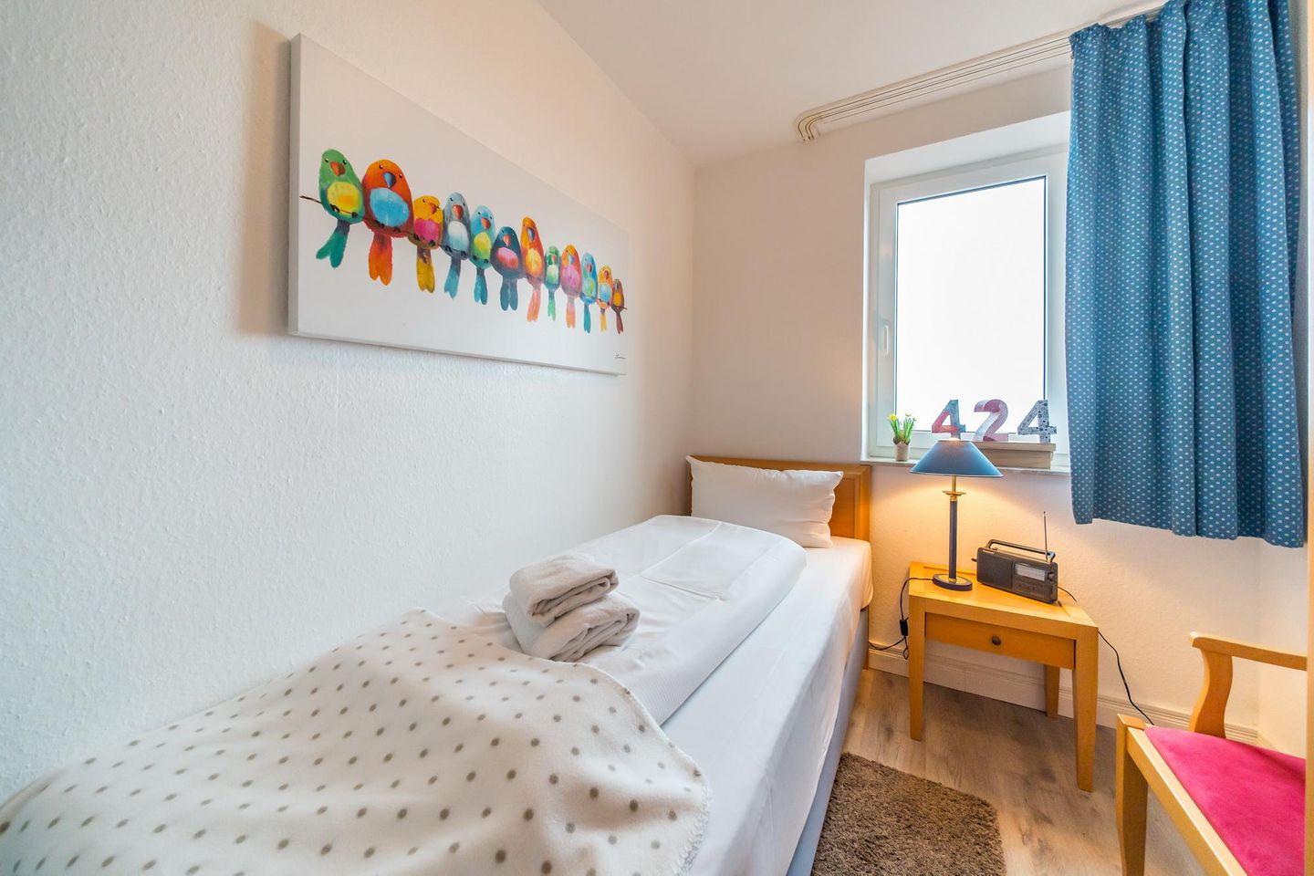 Hus Inselkieker Hus Inselkieker 424 Schillig - Schlafzimmer mit Einzelbett