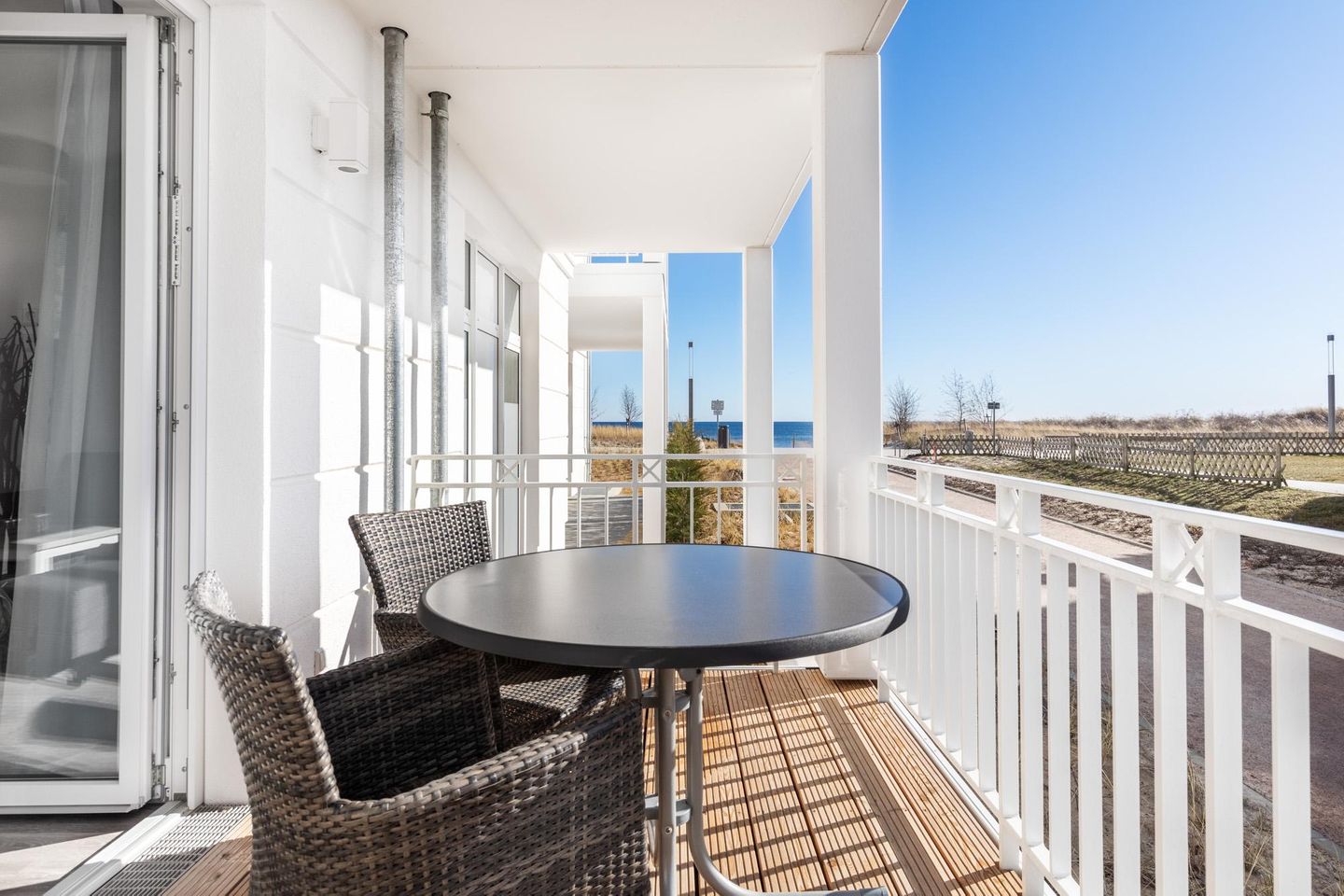Apartmentanlage Meerblickvilla Apartmentanlage Meerblickvilla 0-03 Großenbrode - Balkon mit Zugang zum Wohn-/Essbereich - gbmv0-03 - Großenbrode