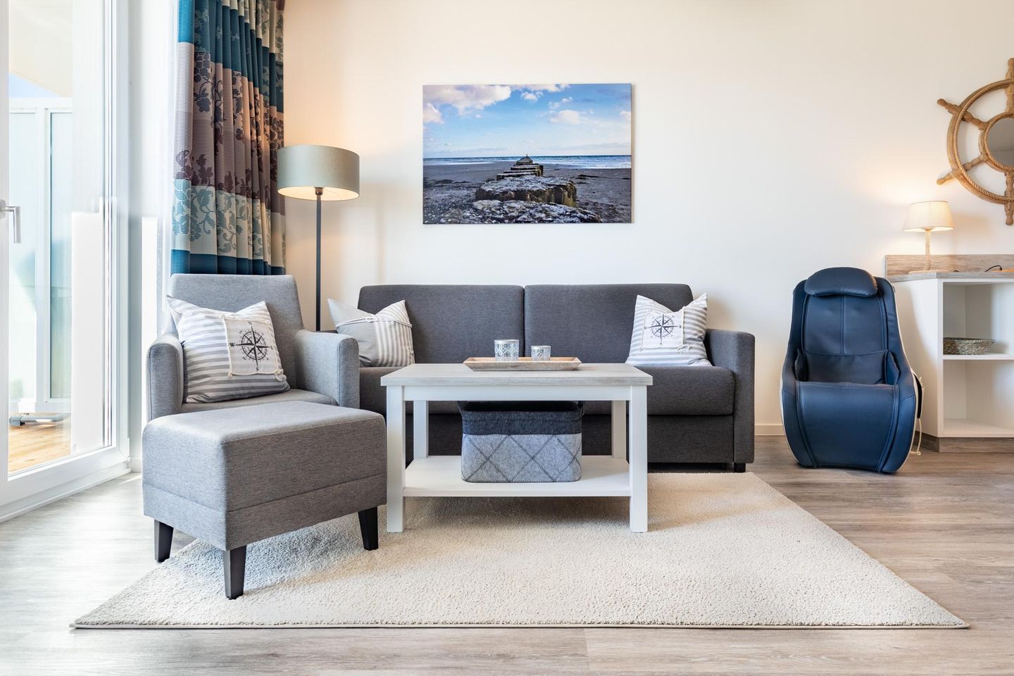 Apartmentanlage Meerblickvilla Apartmentanlage Meerblickvilla 1-07 Großenbrode - Wohn-/Essbereich mit Doppelschlafcouch