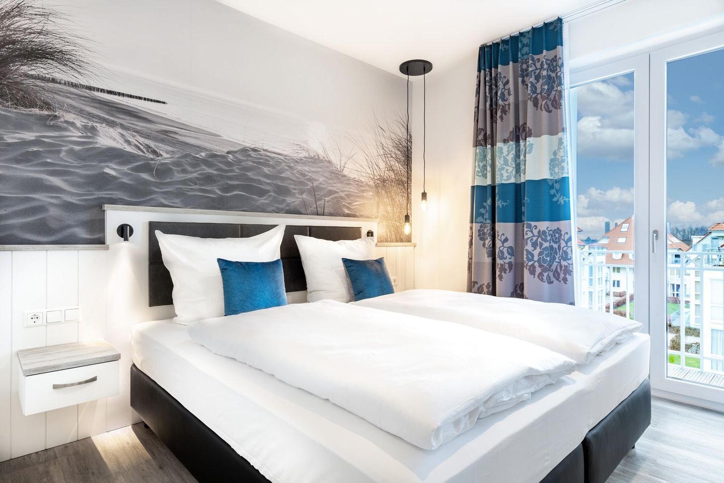 Apartmentanlage Meerblickvilla Apartmentanlage Meerblickvilla 3-45 Großenbrode - Schlafzimmer mit Austritt