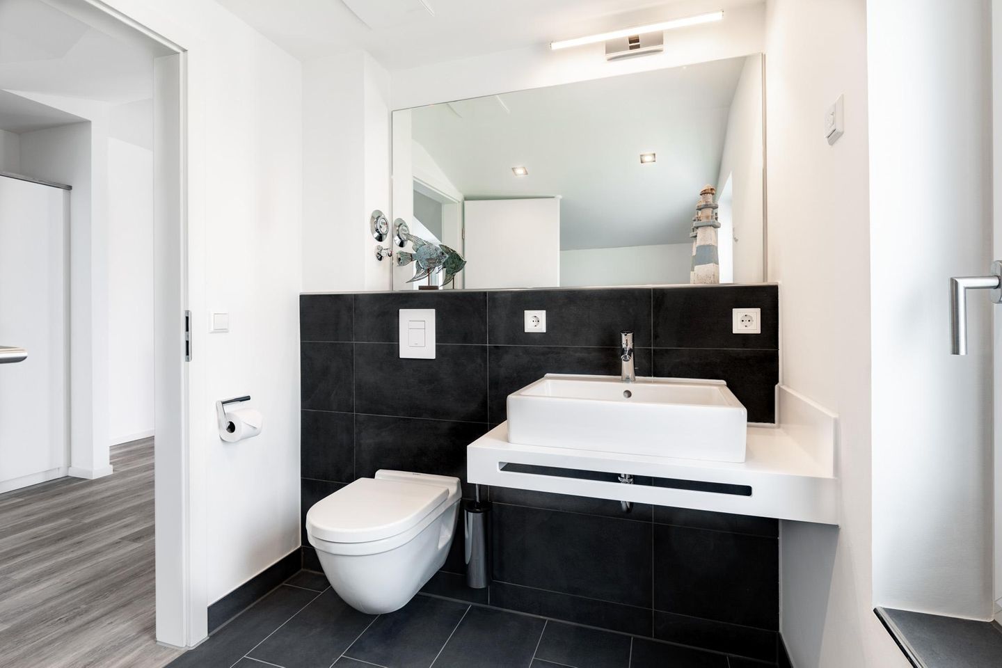 Apartmentanlage Meerblickvilla Apartmentanlage Meerblickvilla 3-45 Großenbrode - Badezimmer mit Waschtisch